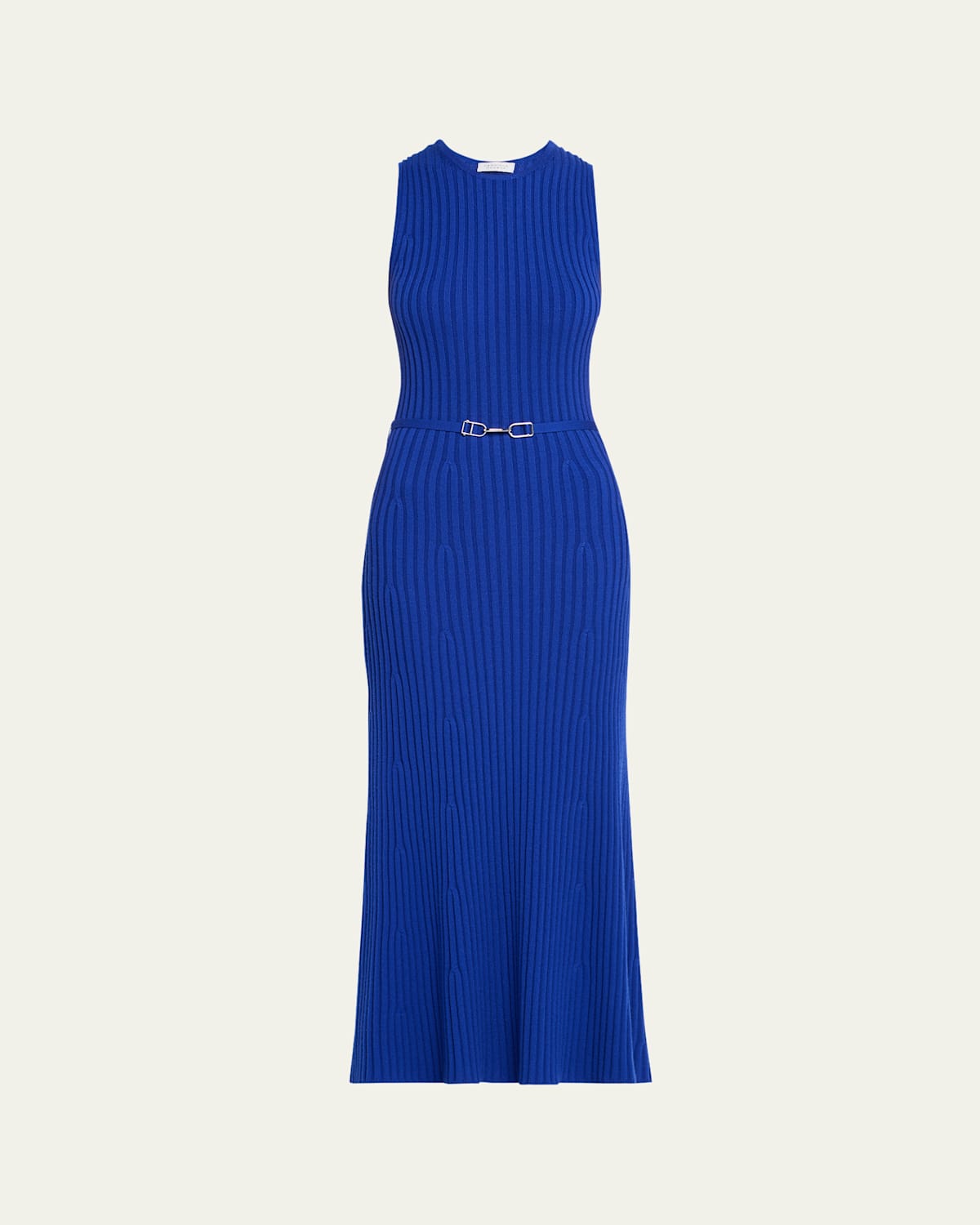 Gabriela Hearst Meier Belted Cashmere Rib Midi Dress