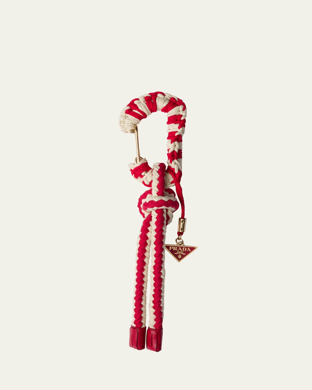 Striped Cord Keychain