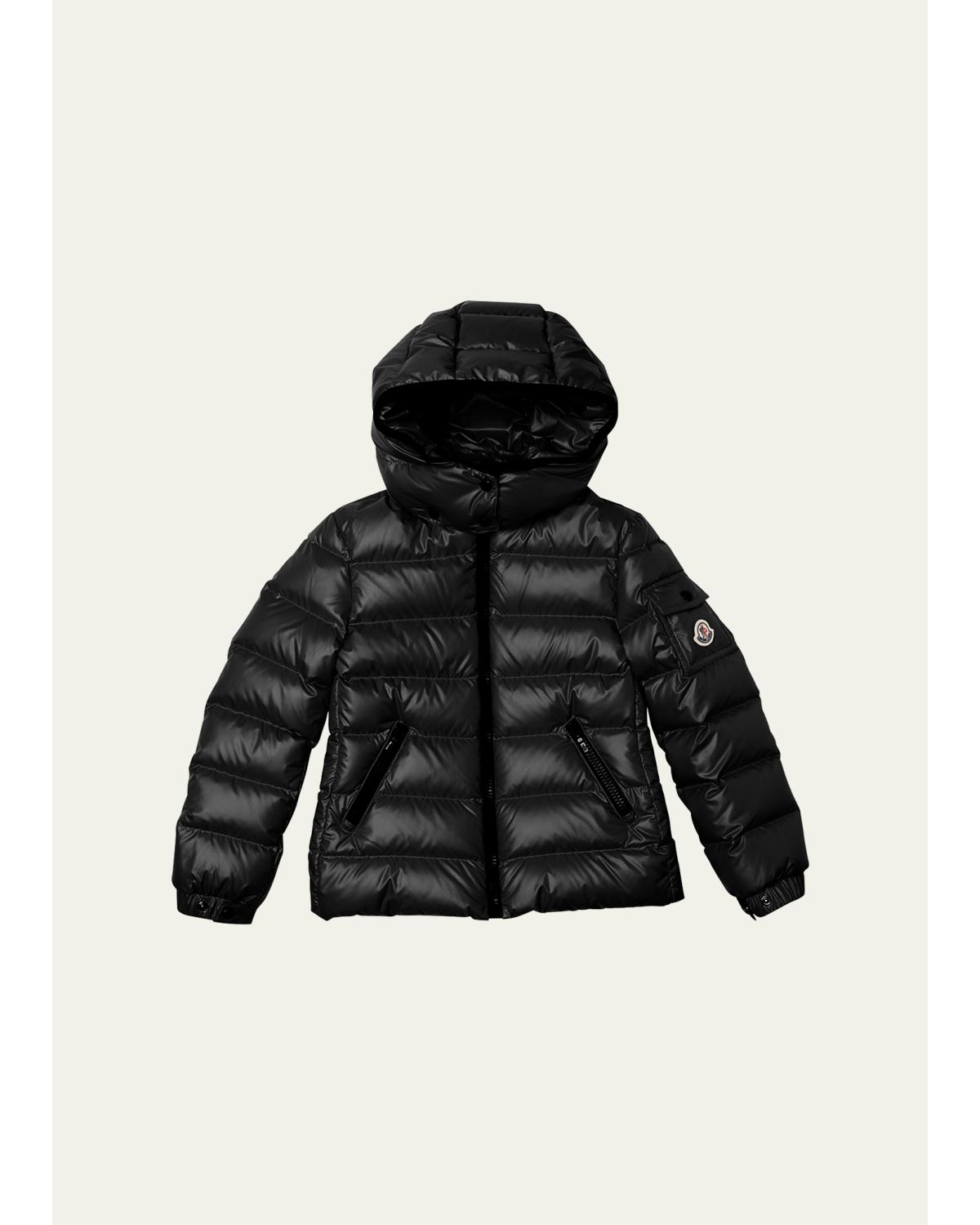 Girl's Bady Short Hooded Down Puffer Jacket, Size 4-14