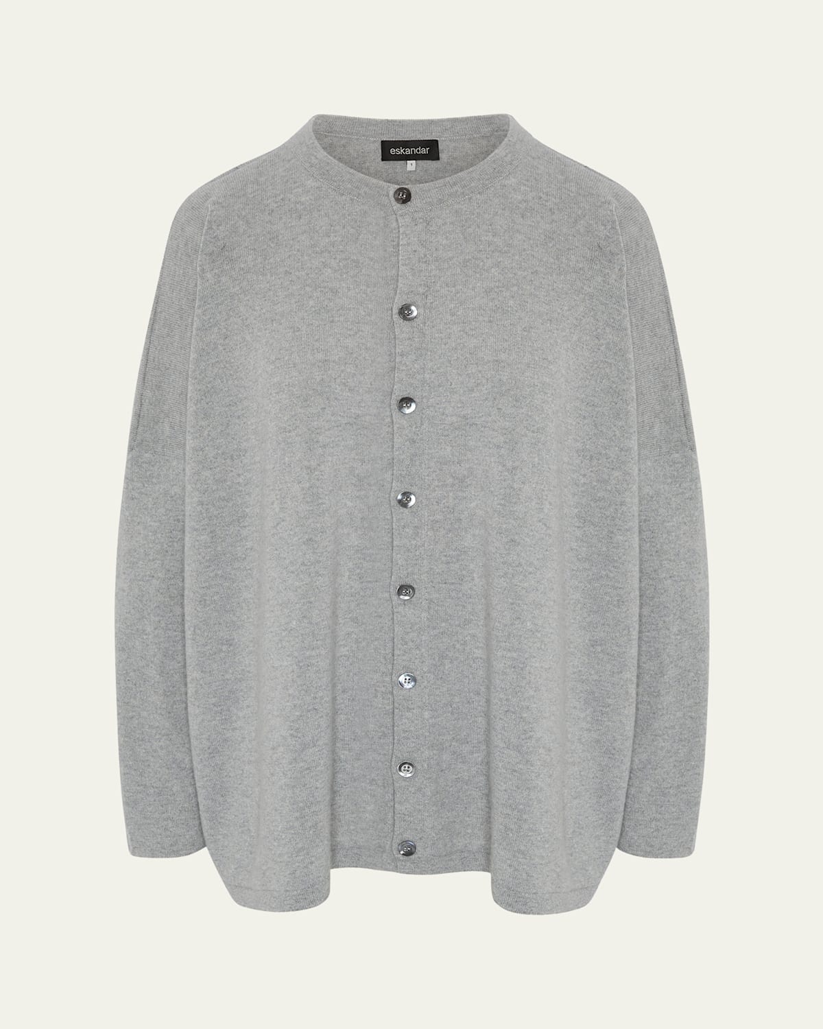 Slim-Sleeve Cashmere Cardigan (Mid Plus Length)
