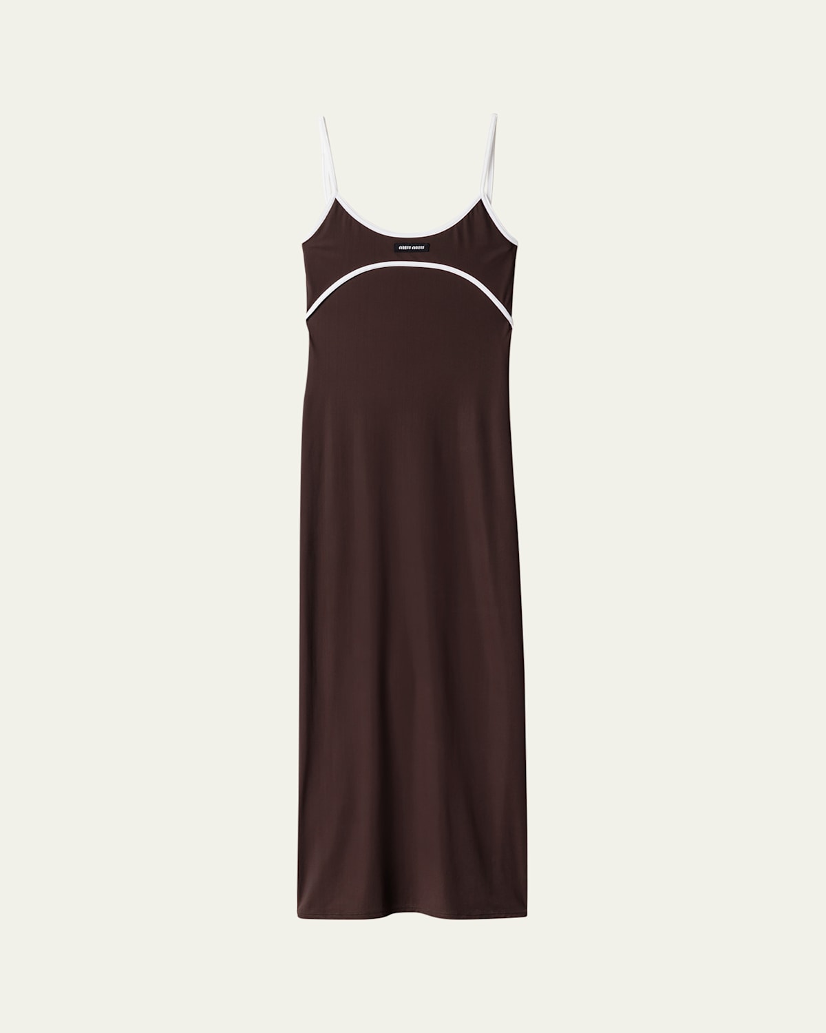 Miu Miu Jersey Stretch Tank Top Midi Dress
