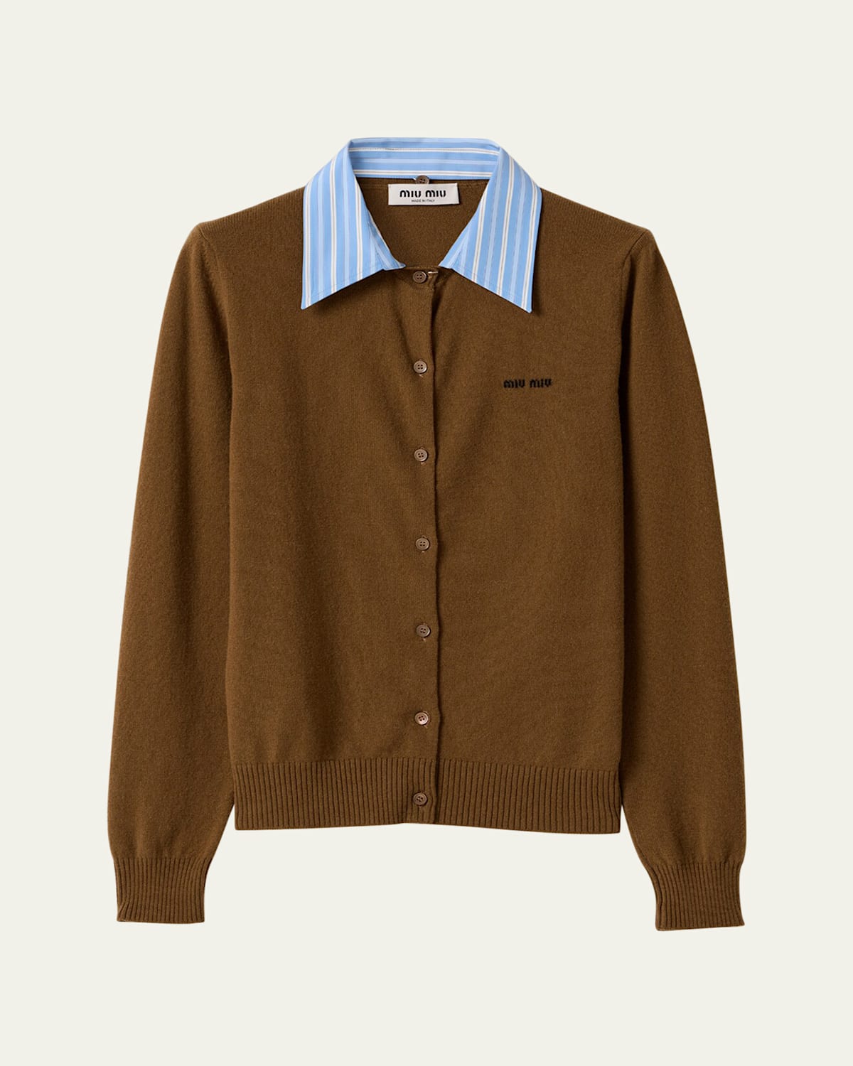 Collared Cashmere Cardigan