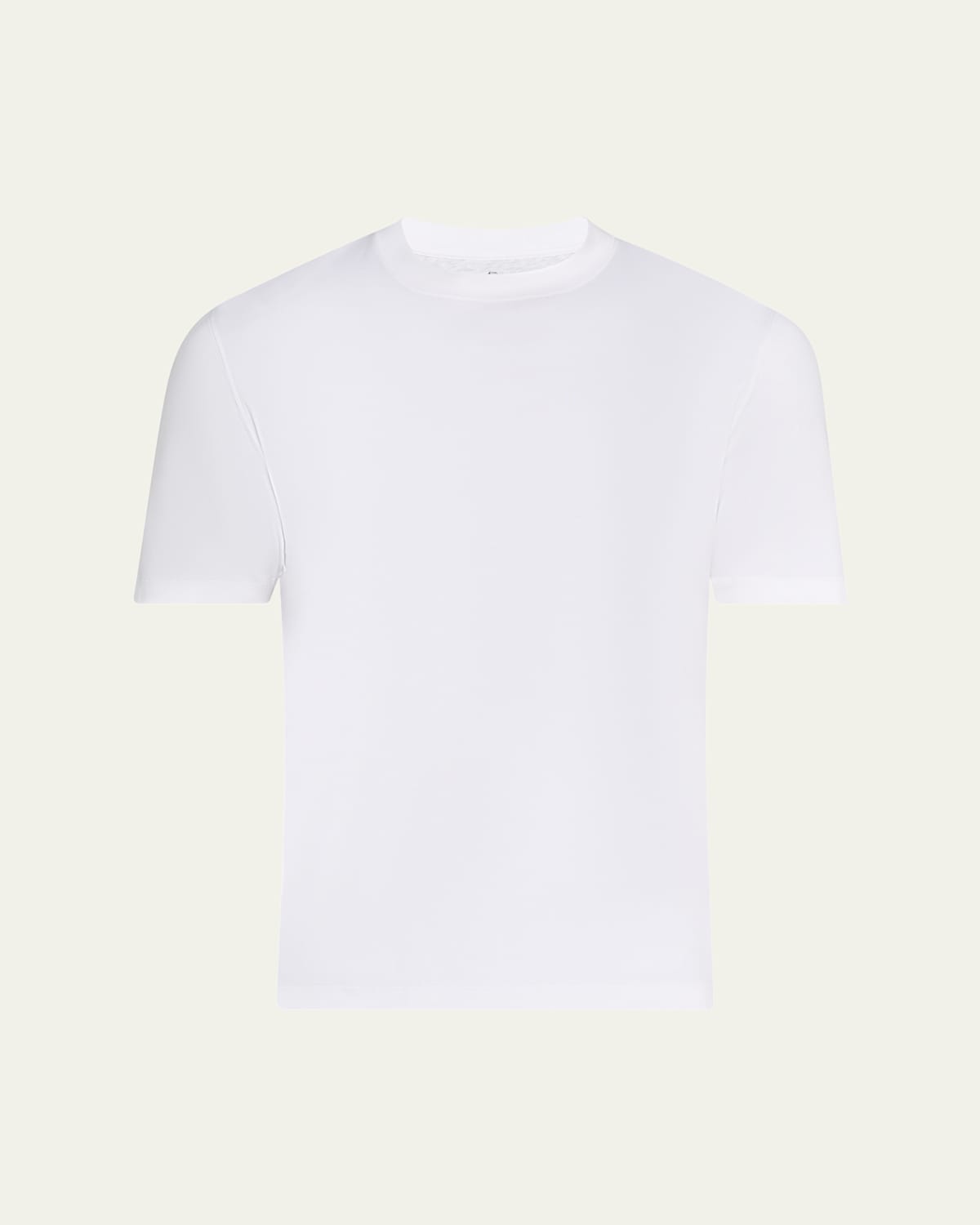 Brunello Cucinelli Classic Cotton T-shirt For Men In White
