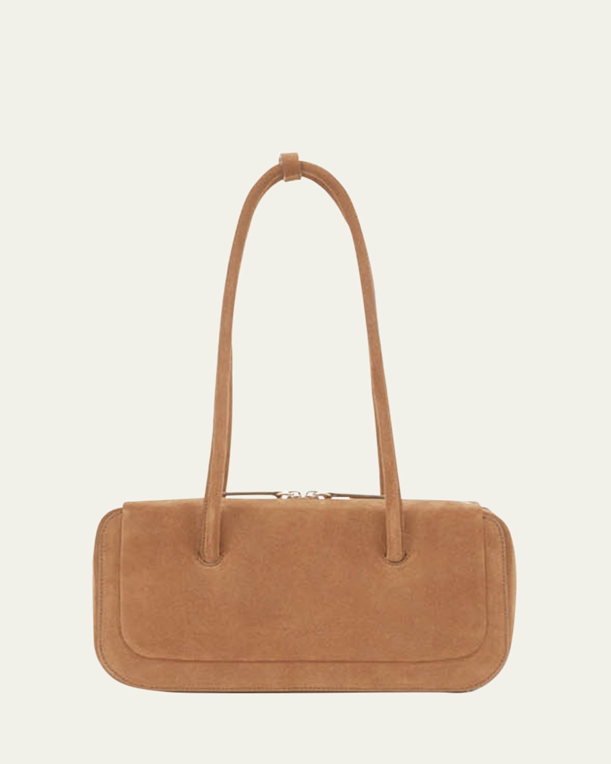 Aesther Ekme Lagune Calfskin Suede Bowling Shoulder Bag