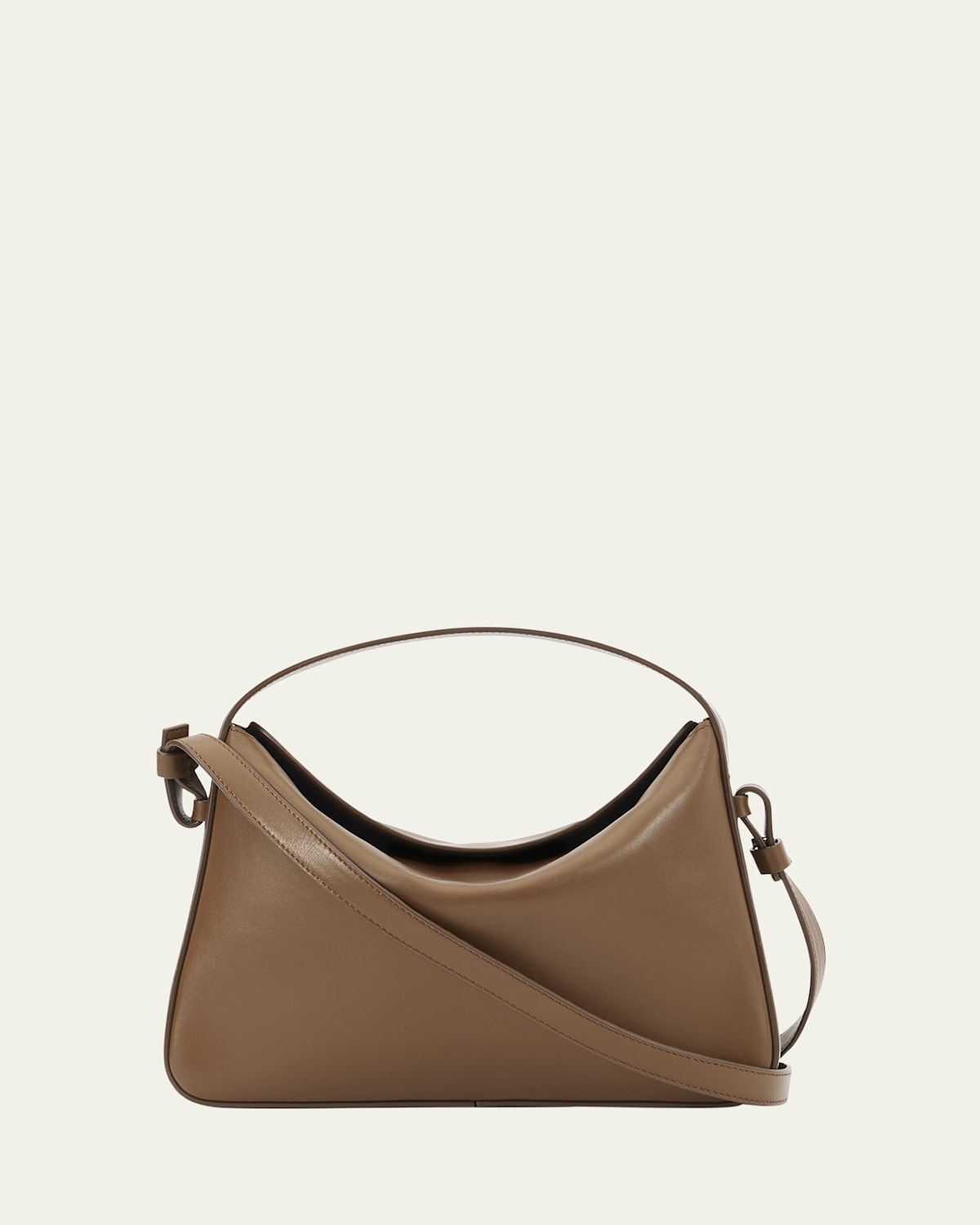 Aesther Ekme Soft Baguette Calfskin Leather Crossbody Bag In Brown