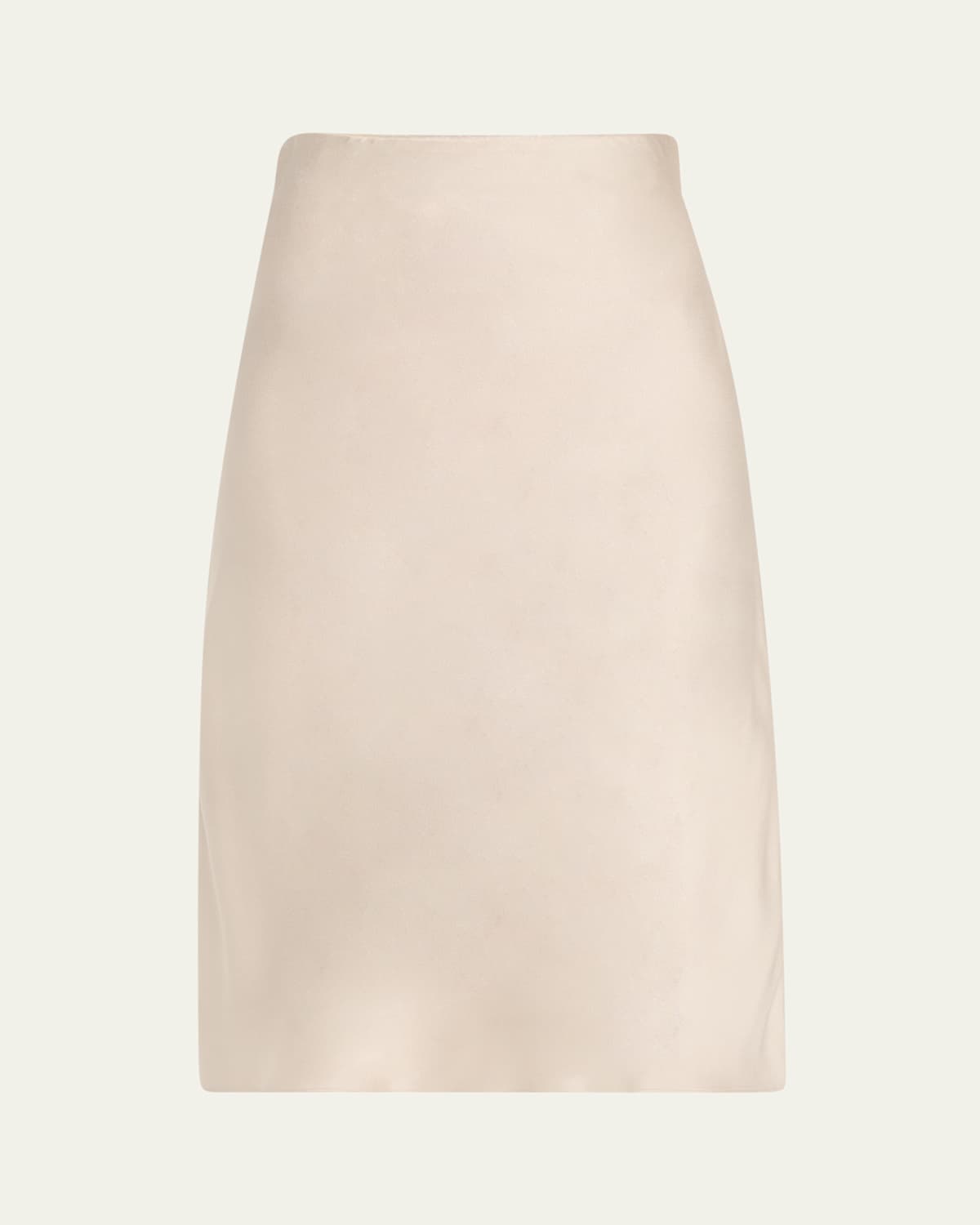 Bias Satin Midi Pull-On Skirt