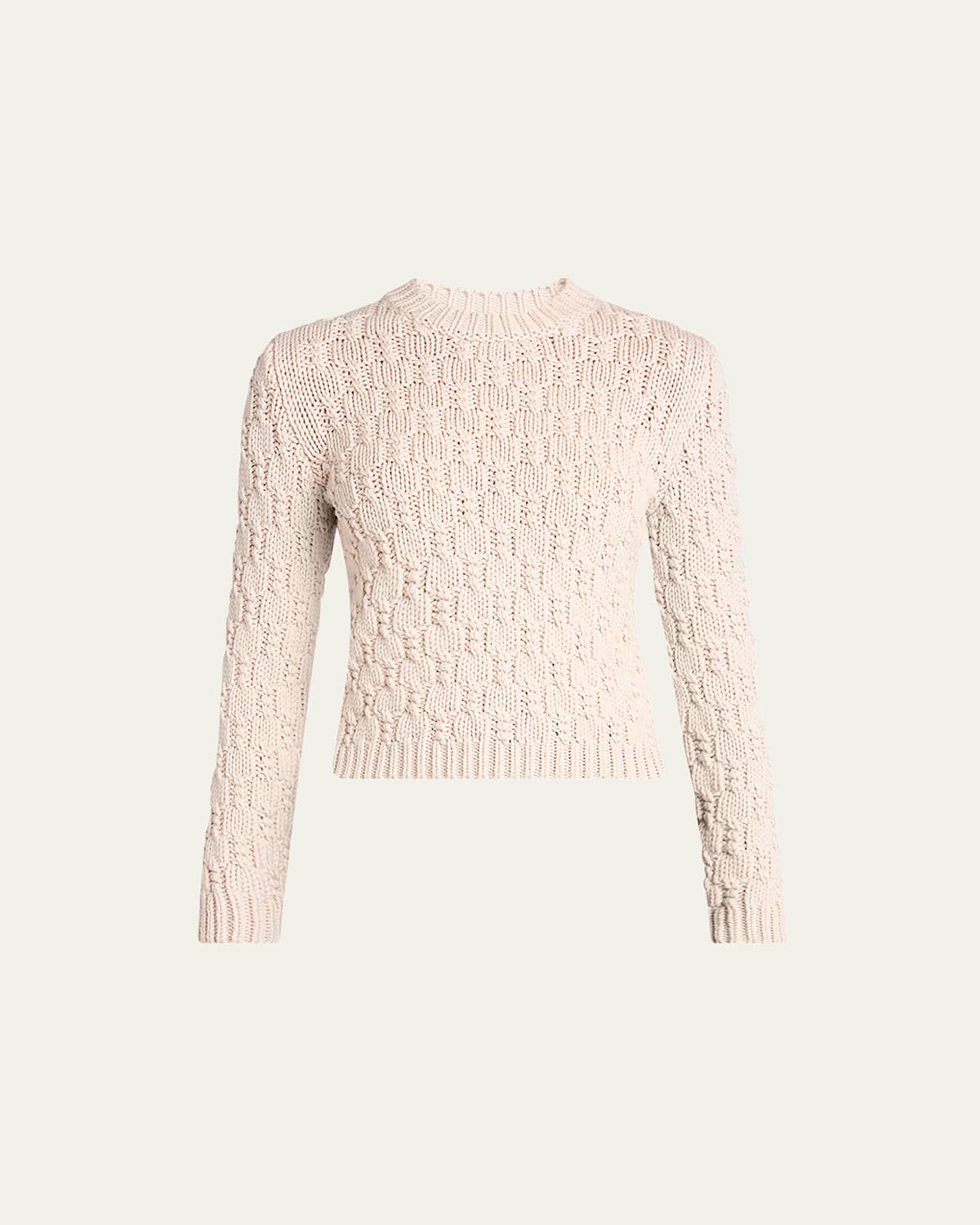 Moncler Crewneck Cable-knit Sweater