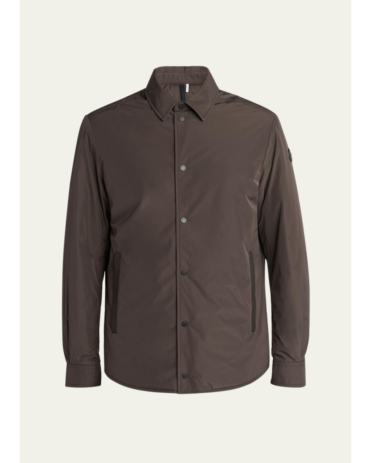 Men'S Edit Dark Brown Gascogne Shirt Jacket