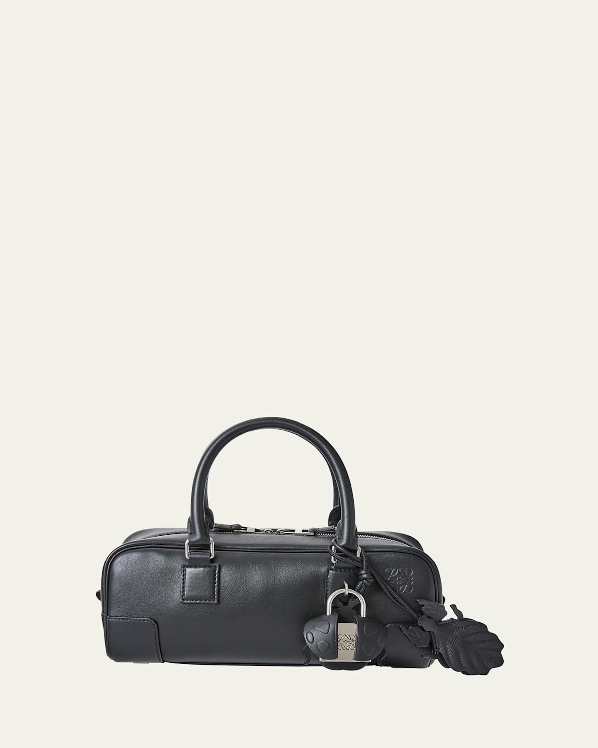 Loewe Amazona 23 Top-handle Bag In Leather In Black