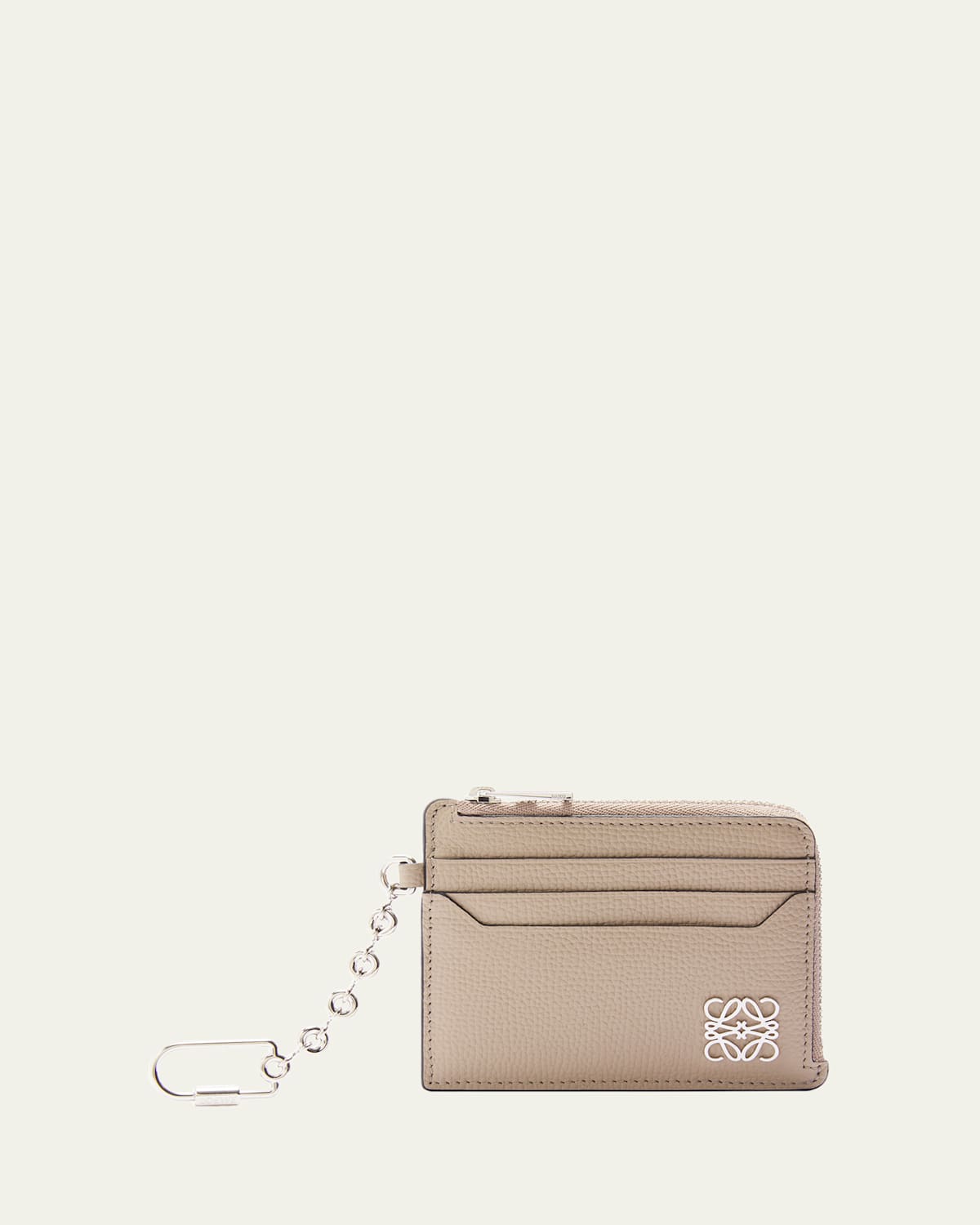 Loewe Anagram Cardholder In Grain Leather In Sand