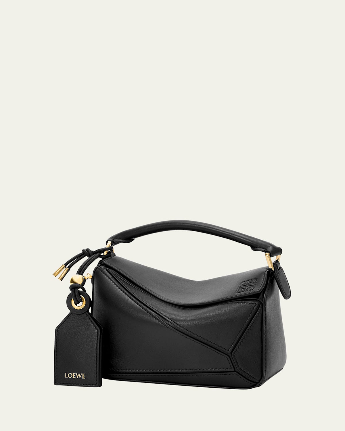 Loewe Puzzle Mini Top-handle Bag In Nappa Leather In Black