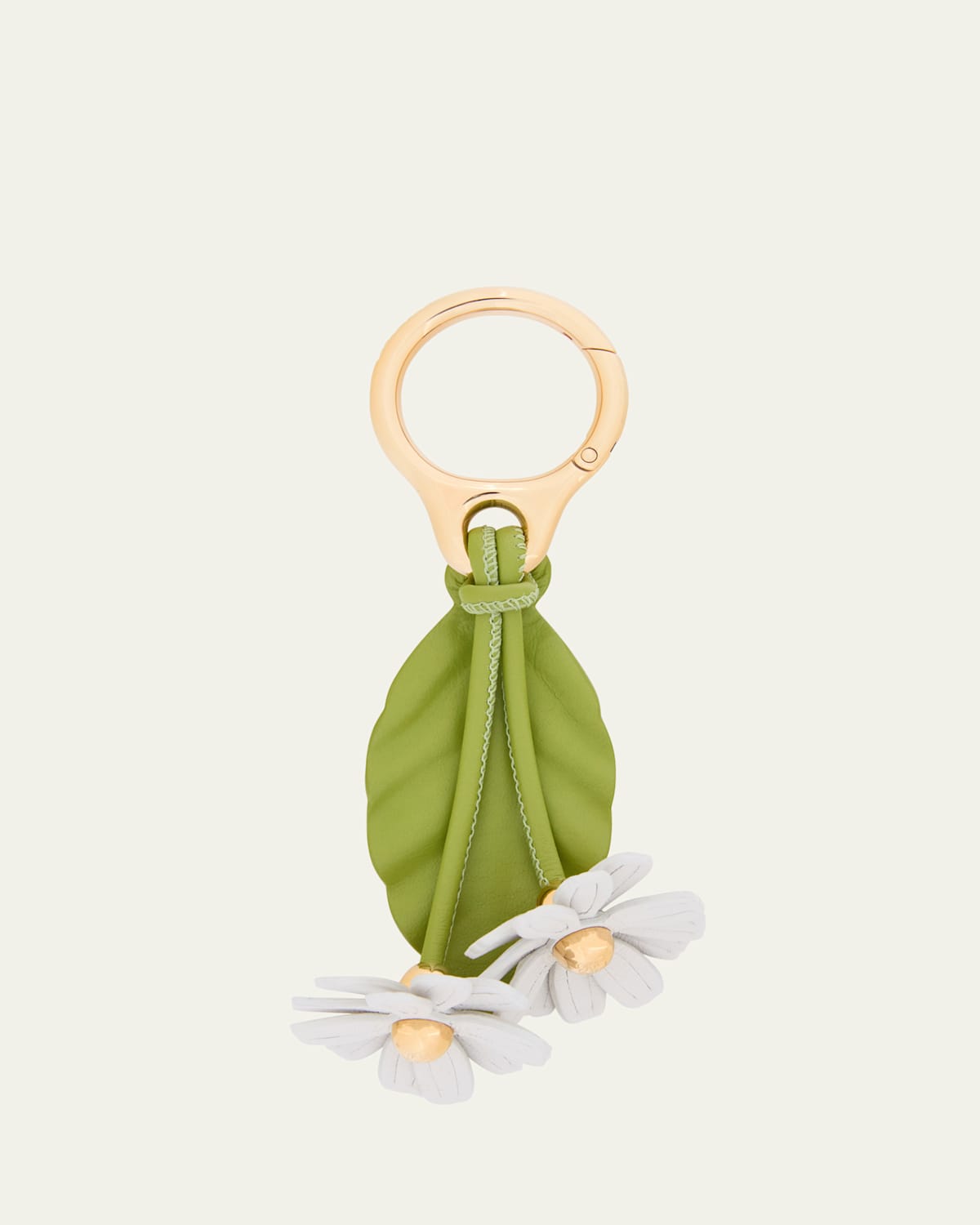 Loewe Chamomile Flower Bag Charm In Calfskin Leather
