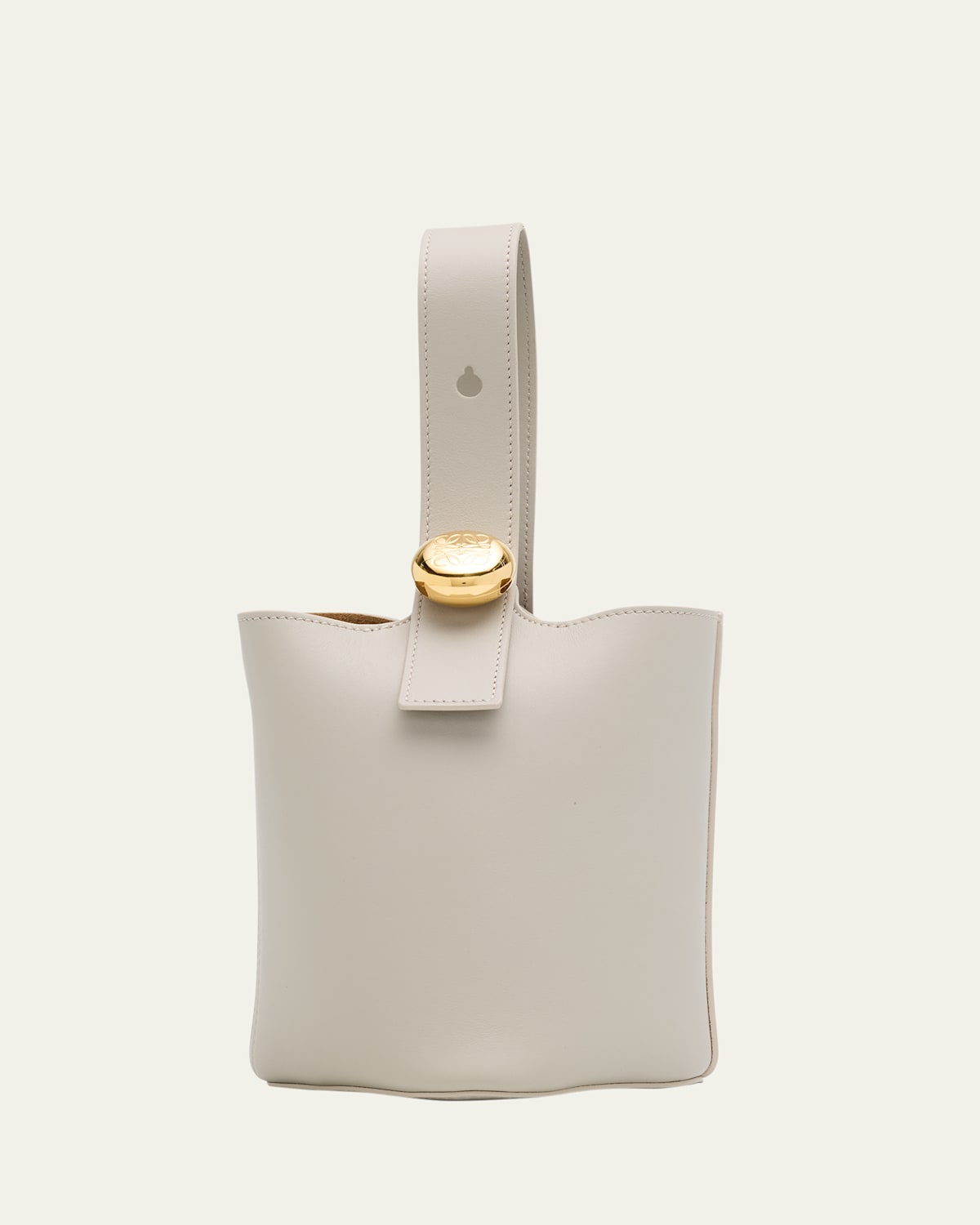 Loewe Pebble Mini Bucket Bag In Smooth Leather