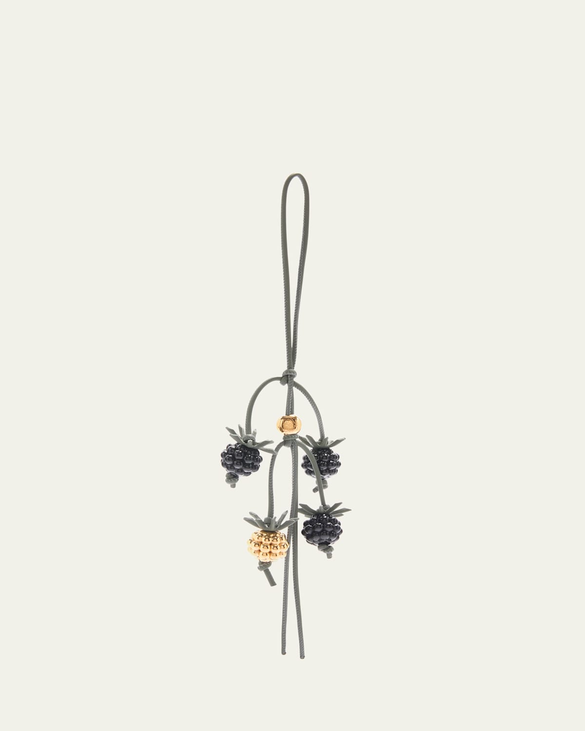 Berry Bag Charm in Calfskin Leather