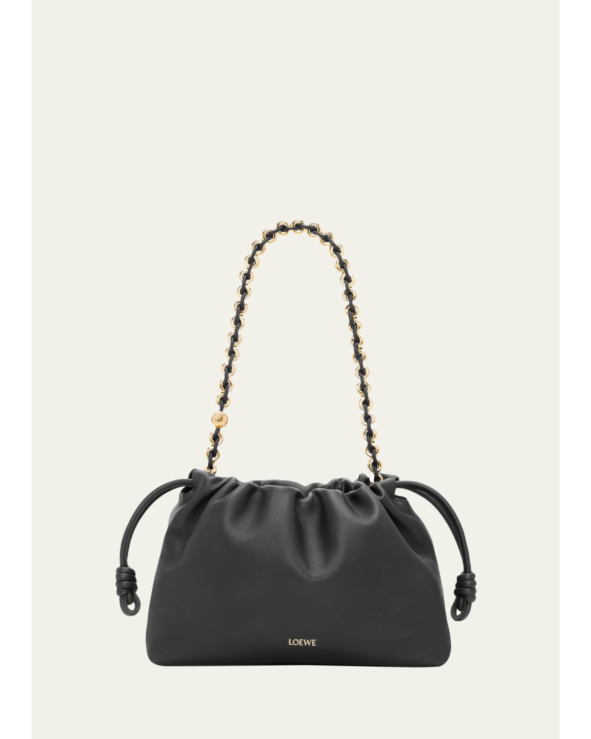 Flamenco Shoulder Bag in Smooth Leather