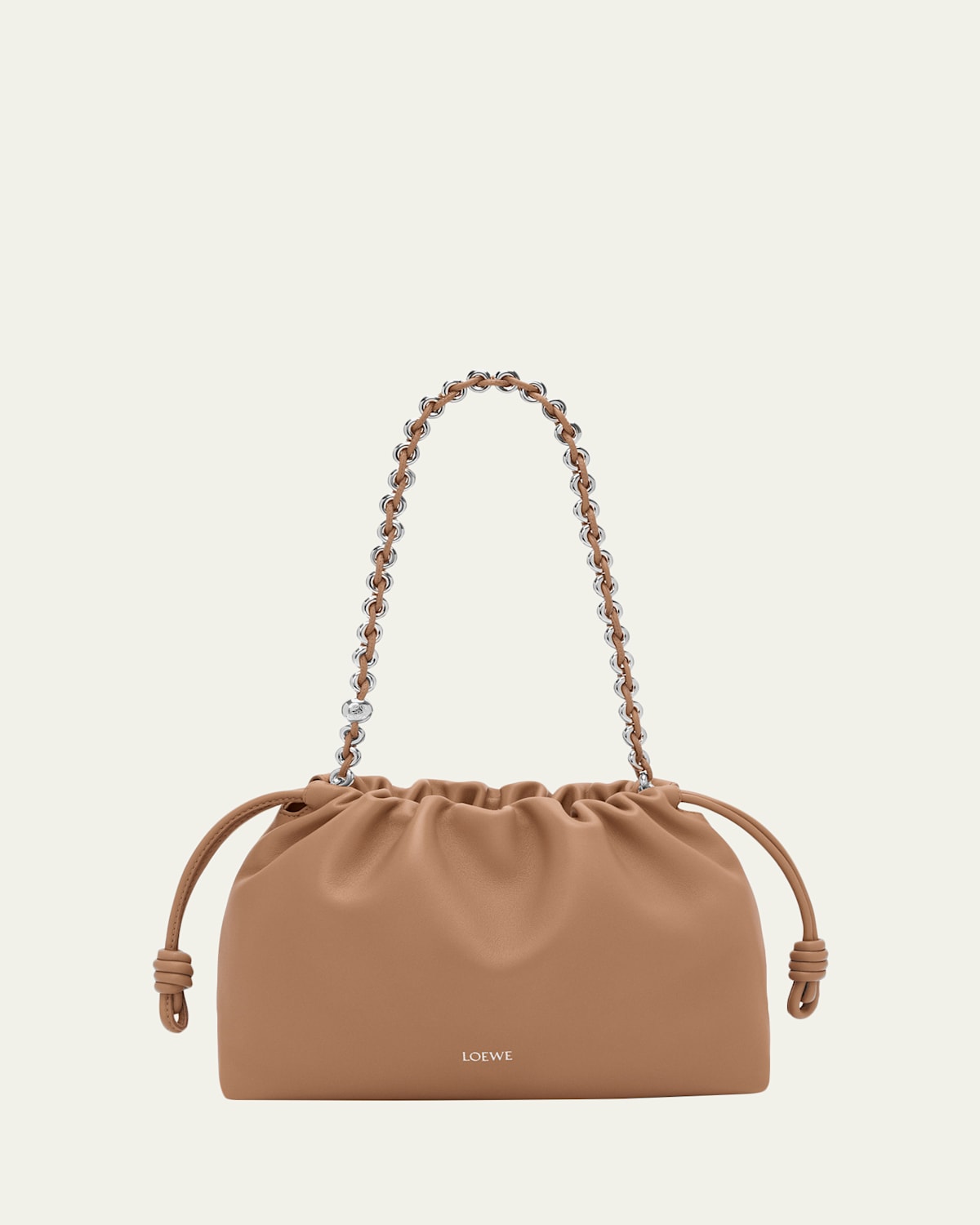 Loewe Flamenco Shoulder Bag In Smooth Leather In Brown