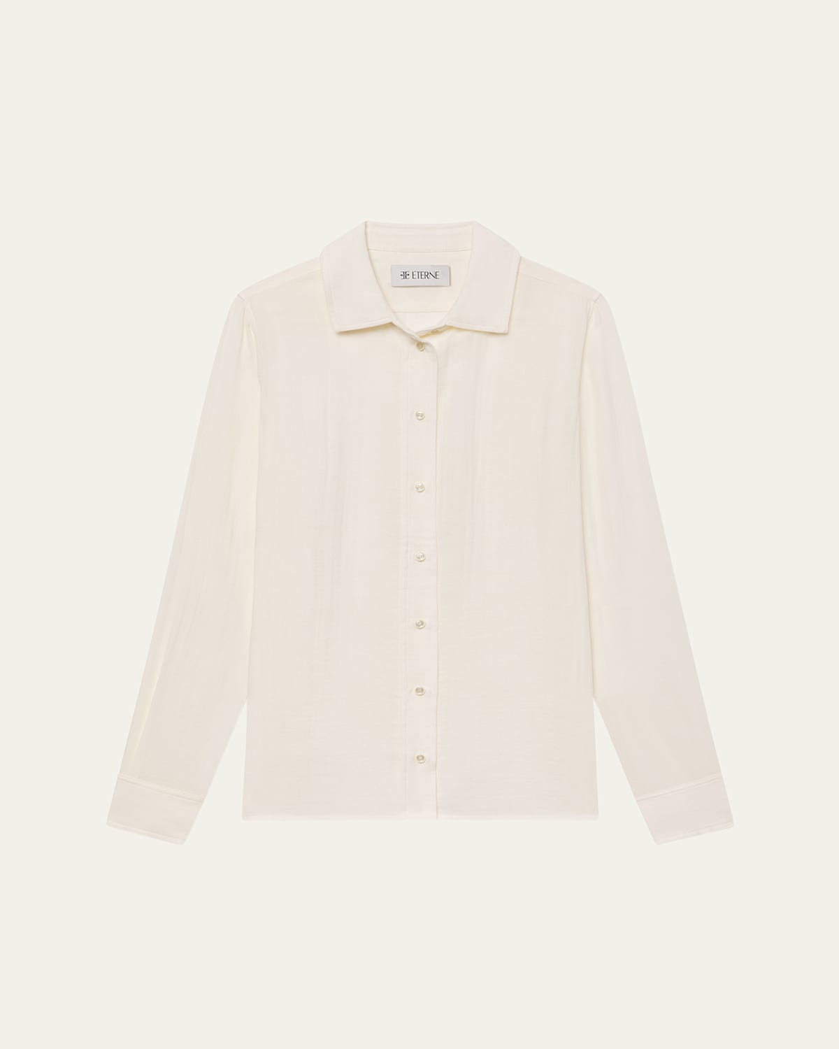 Éterne Constance Gauze Top In Neutral