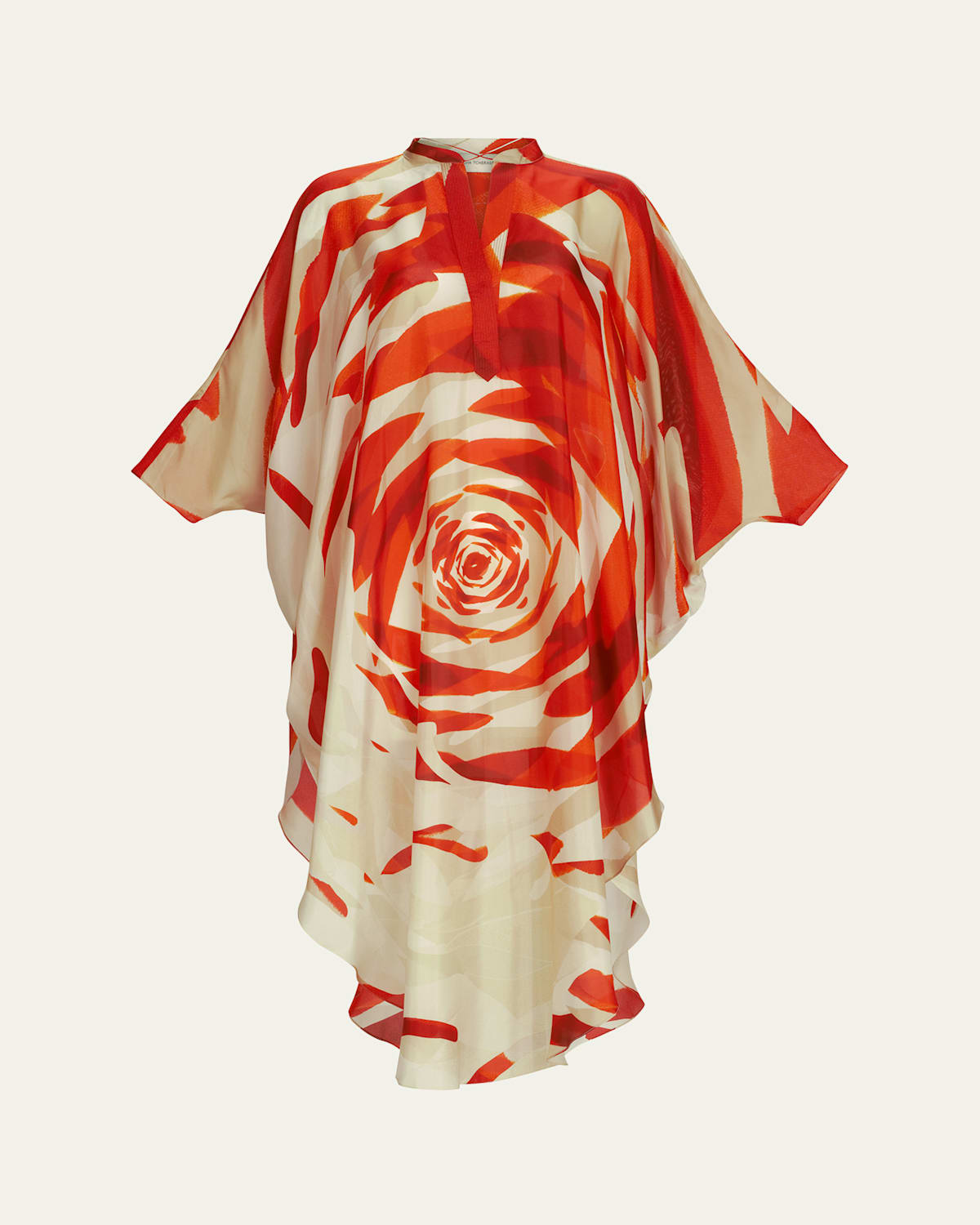 Silvia Tcherassi Elea Abstract Silk Tunic In Multi