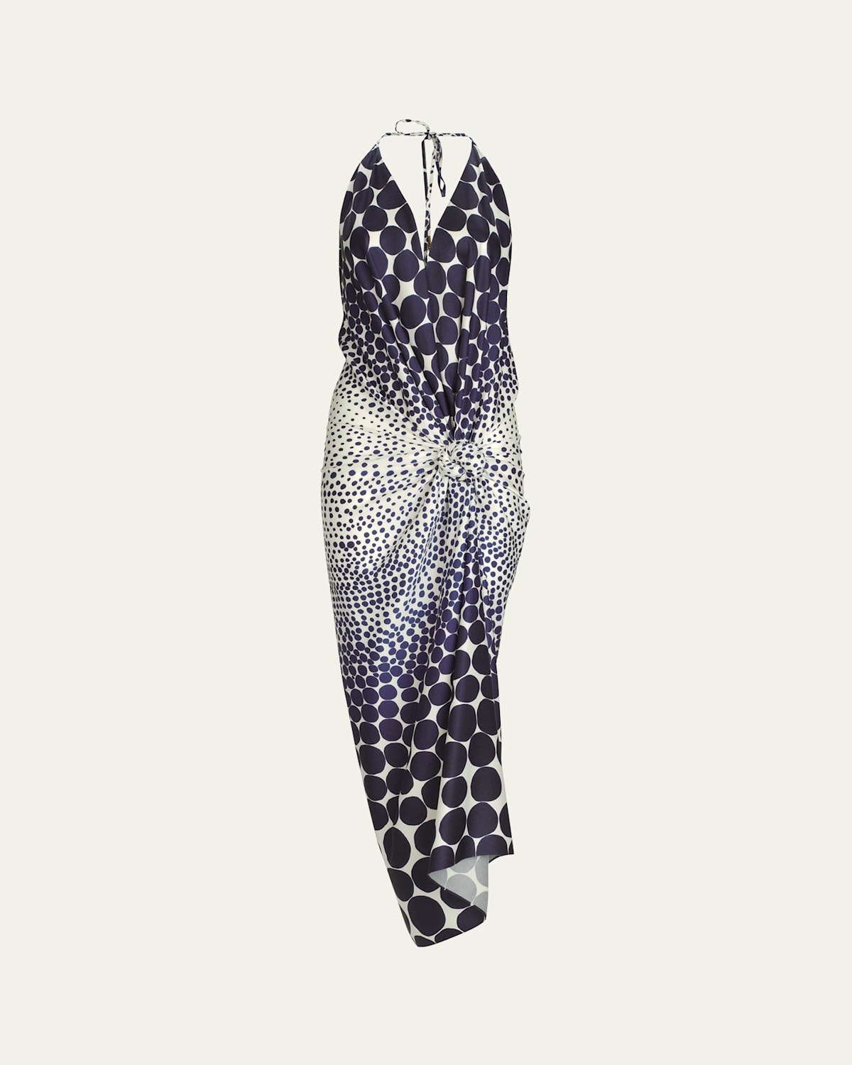 Silvia Tcherassi Guadalupe Gathered Crepe Midi Dress