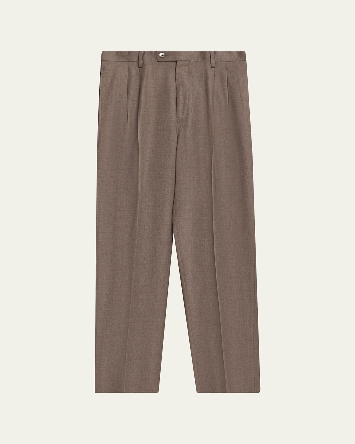 Auralee Men's Wool Straight-leg Trousers In Brown