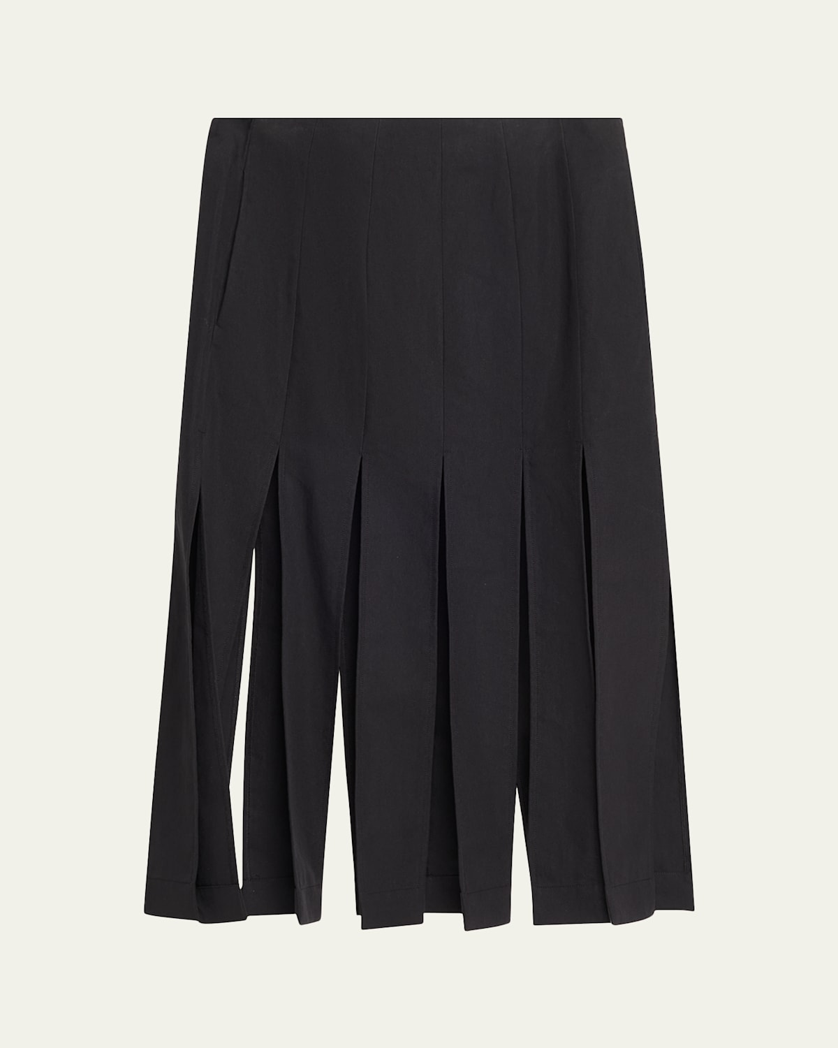 Simone Rocha Multi-slit Midi Skirt In Black