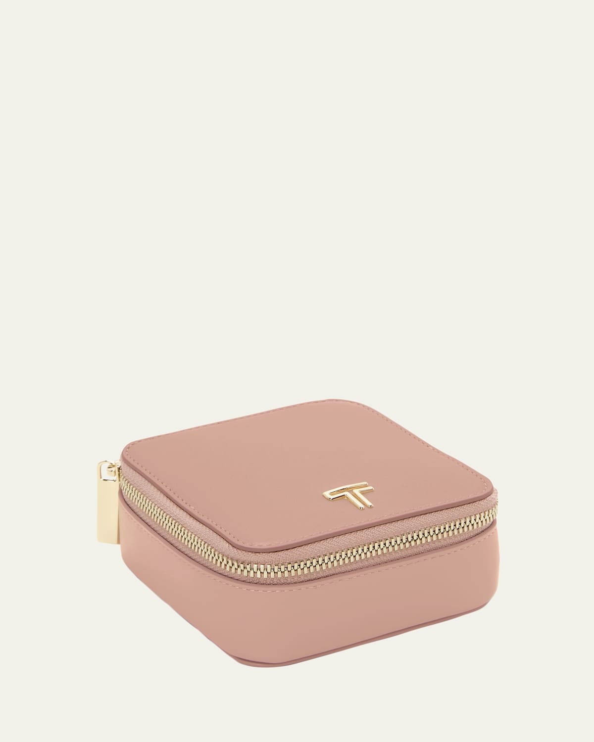 Tumi Leather Travel Jewelry Case In Pink