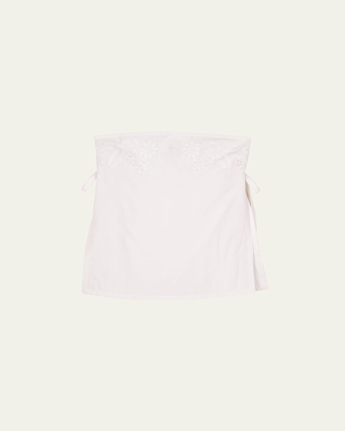 Sebastian Embroidered Strapless Top