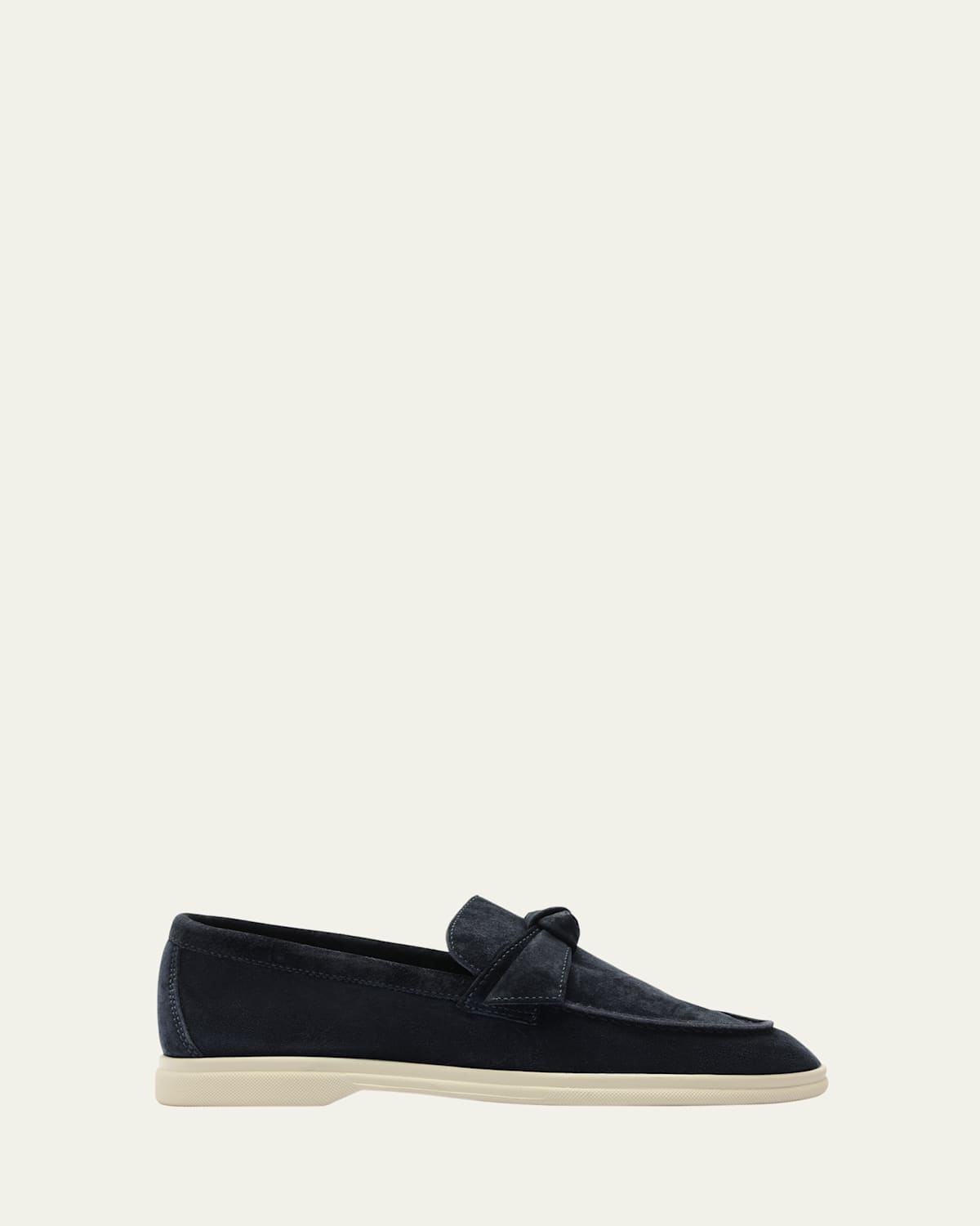 Alexandre Birman Clarita Knotted Suede Loafers