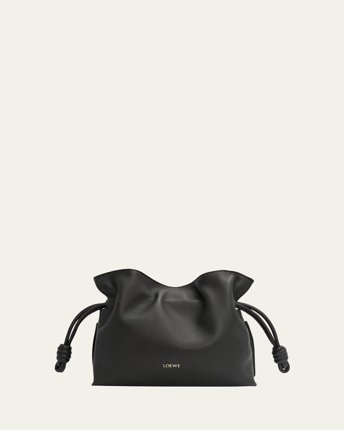 Loewe Flamenco Mini Clutch Bag In Nappa Leather In Black