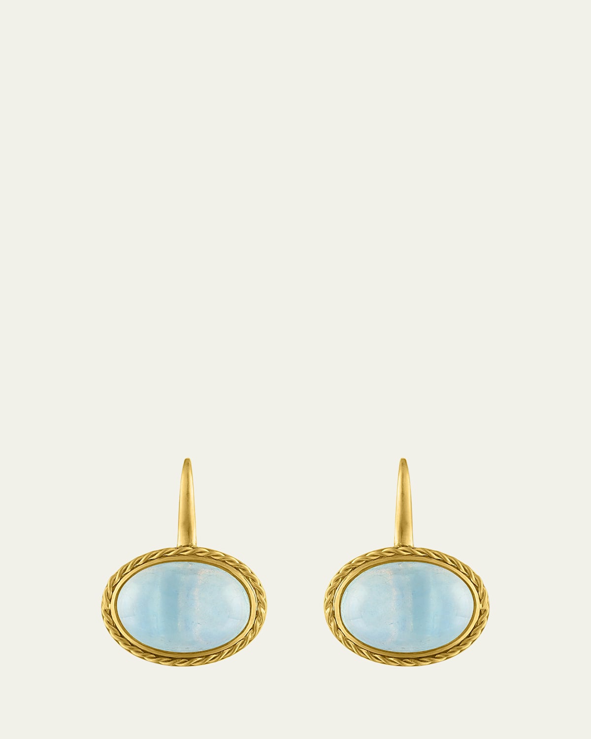 Aquamarine Chorda Hook Earrings