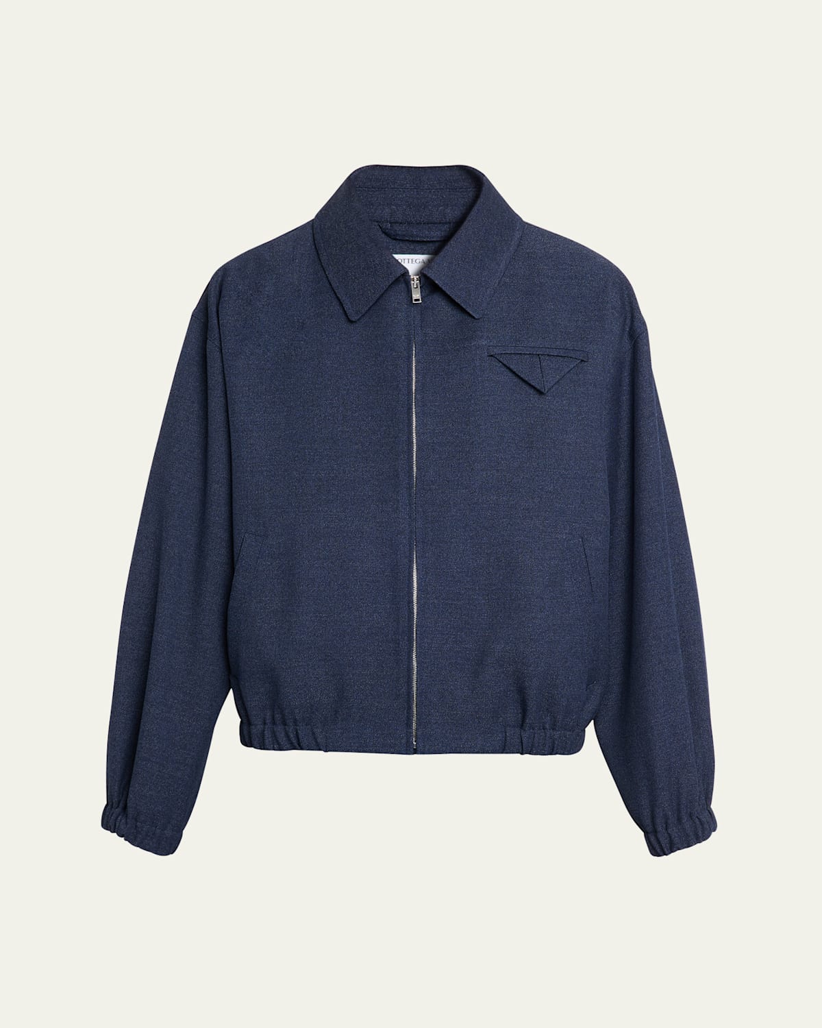 Men's Wool Triangle-Pocket Blouson