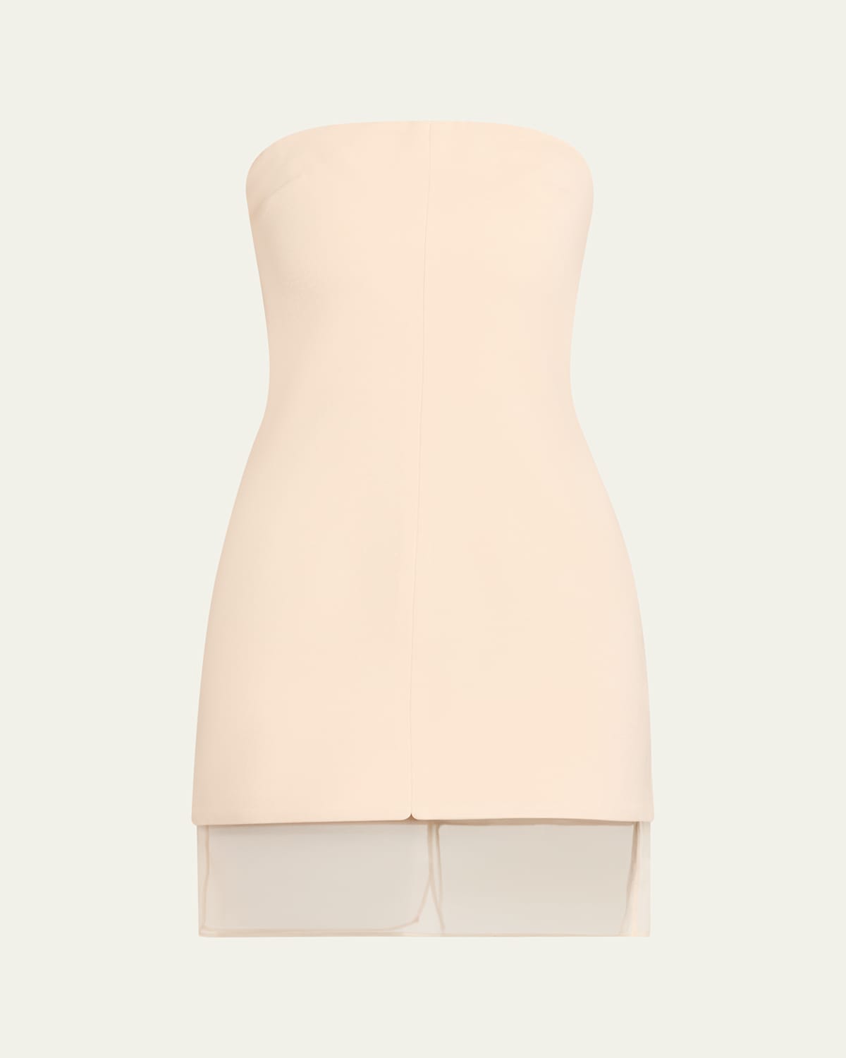 Esse Studios Issia Strapless Mini Dress In Neutral