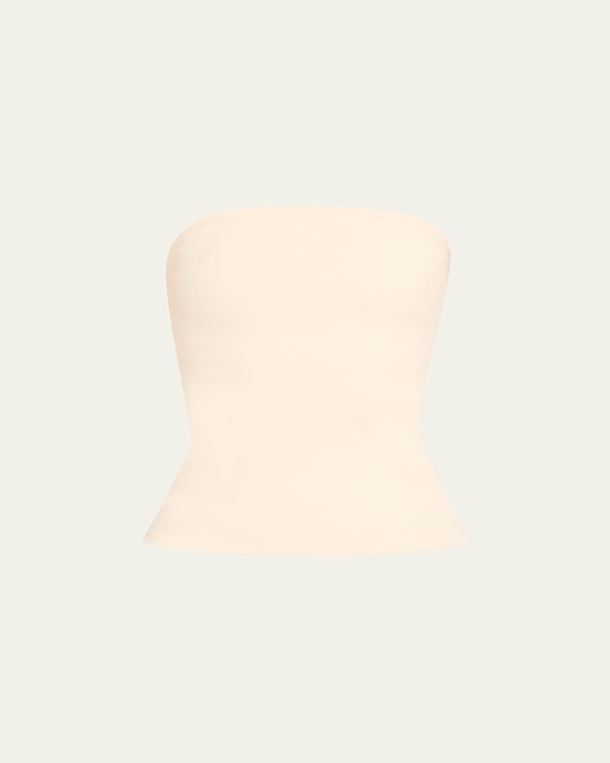 Esse Studios Illi Strapless Fitted Top In Neutral