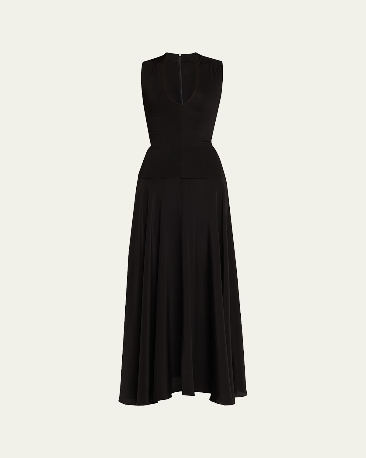 Esse Studios Illi V Drop-waist Maxi Dress In Black