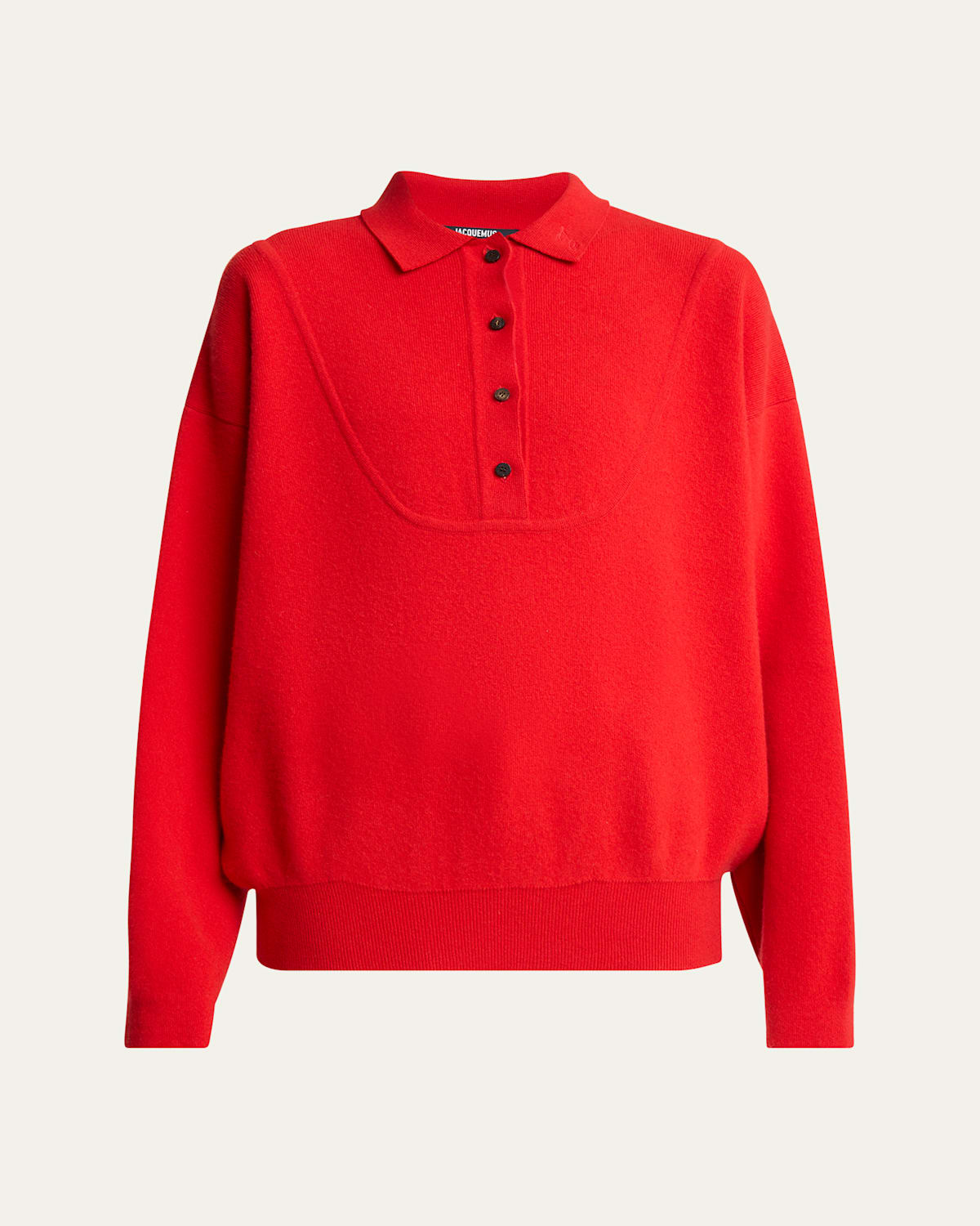Jacquemus The Pallone Knit Jacket In Red