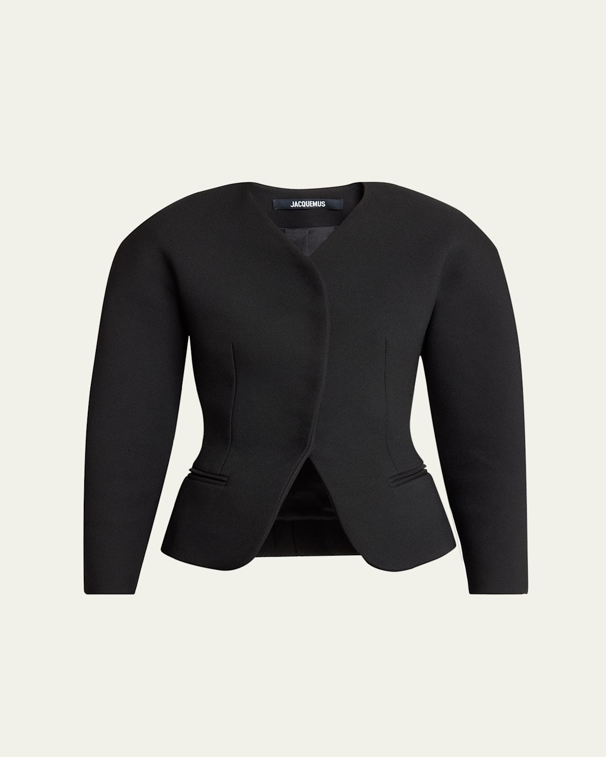 Jacquemus The Ovalo Jacket In Black