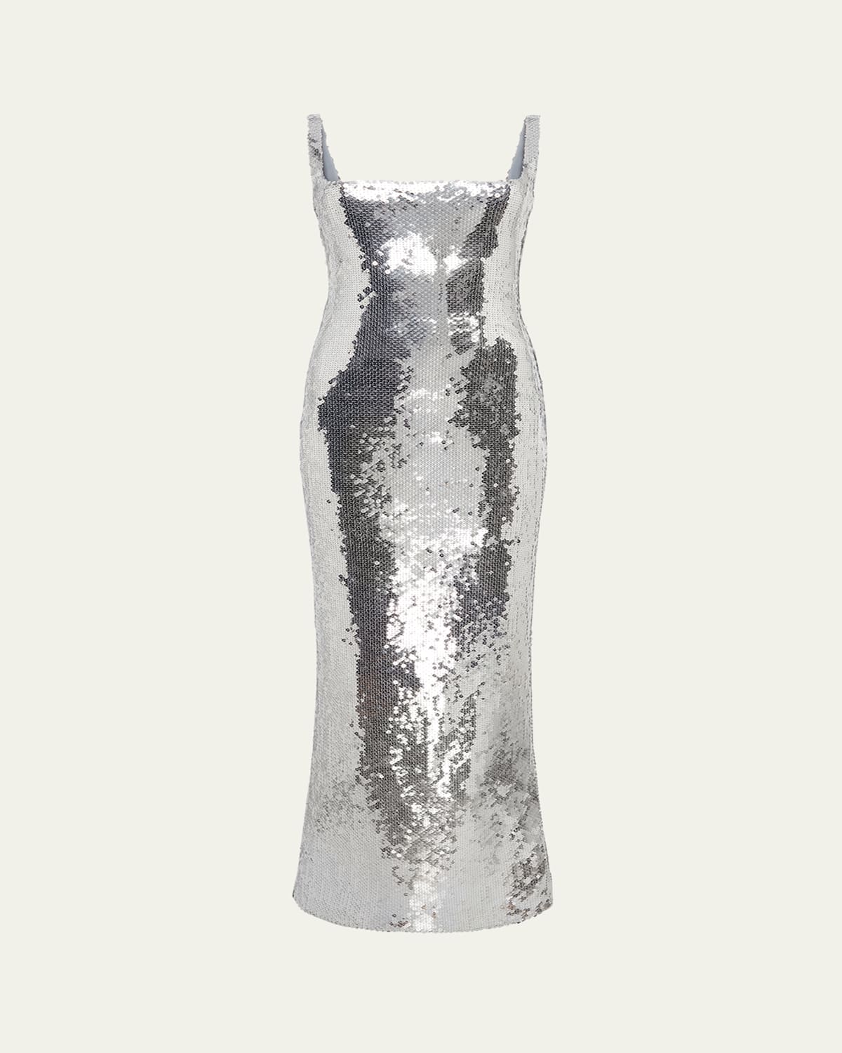 16arlington Electra Sequined Gown In Metallic