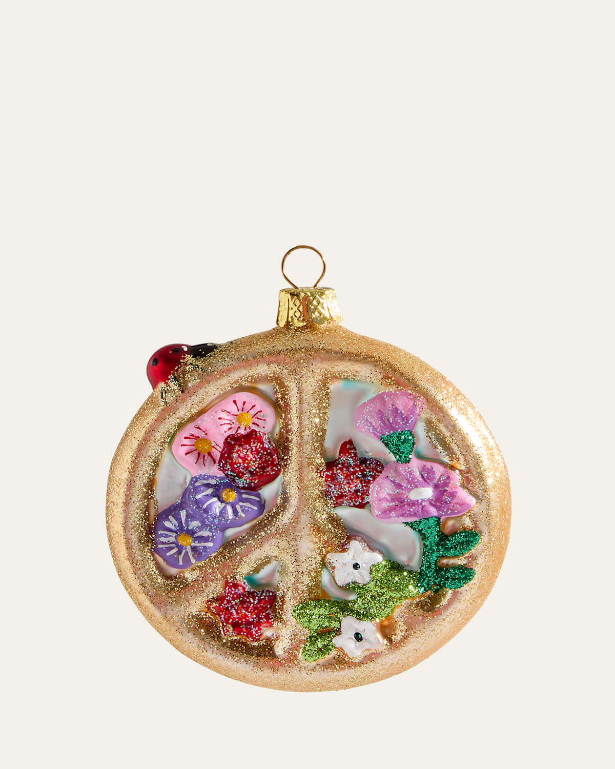 Cody Foster & Co Peaceful Tidings Ornament In Multi