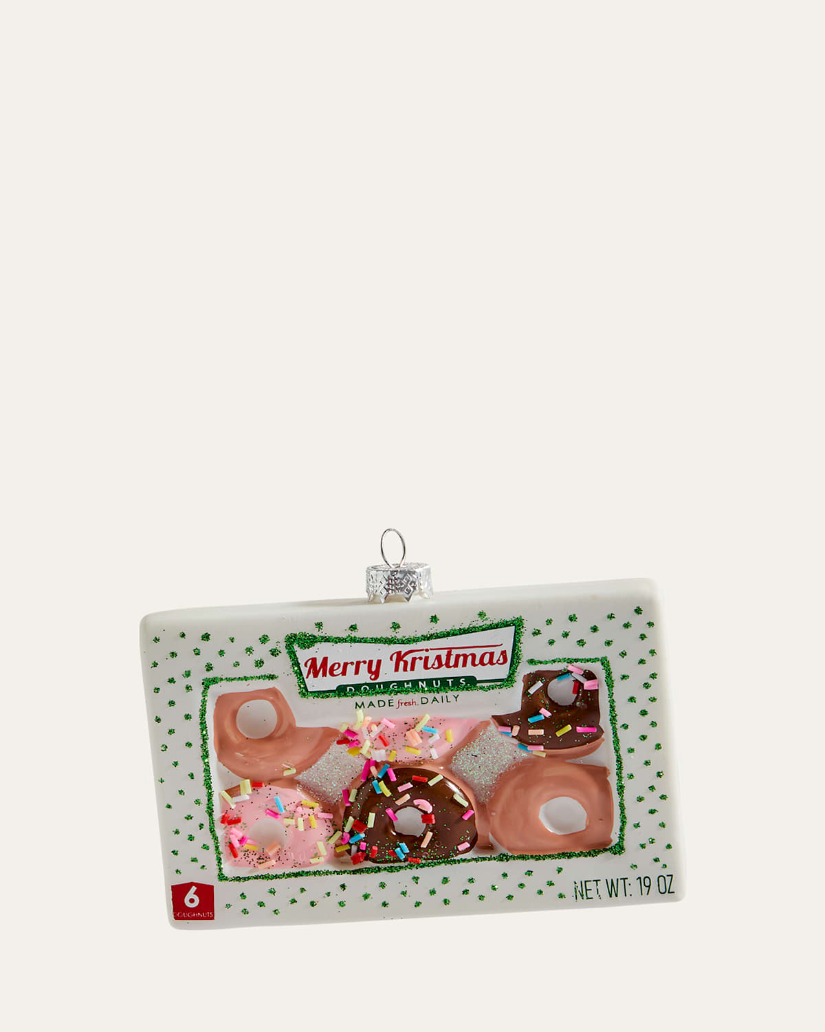 Cody Foster & Co Merry Kristmas Doughnuts Christmas Ornament In Multi
