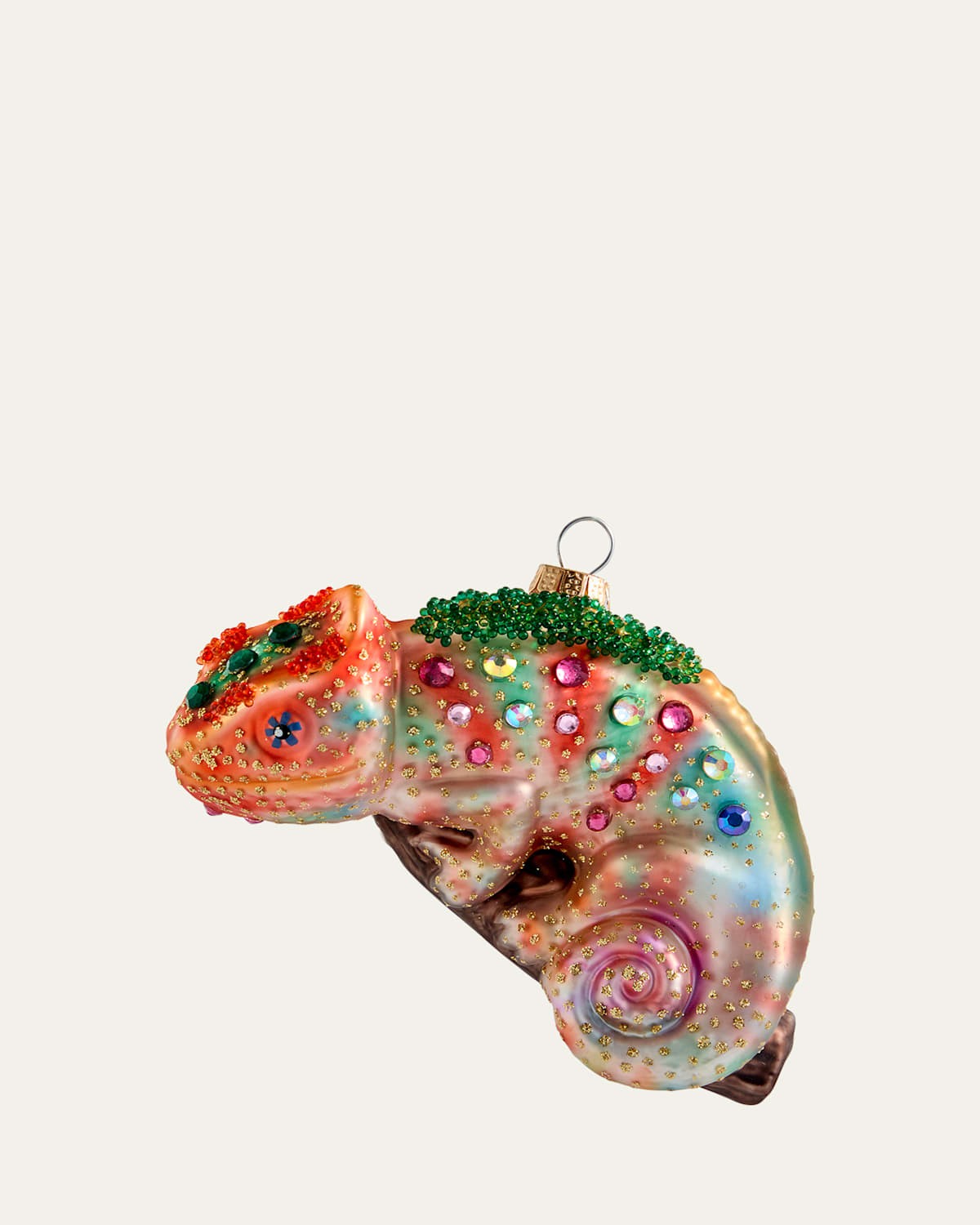 Cody Foster & Co Rainbow Iguana Christmas Ornament In Multi