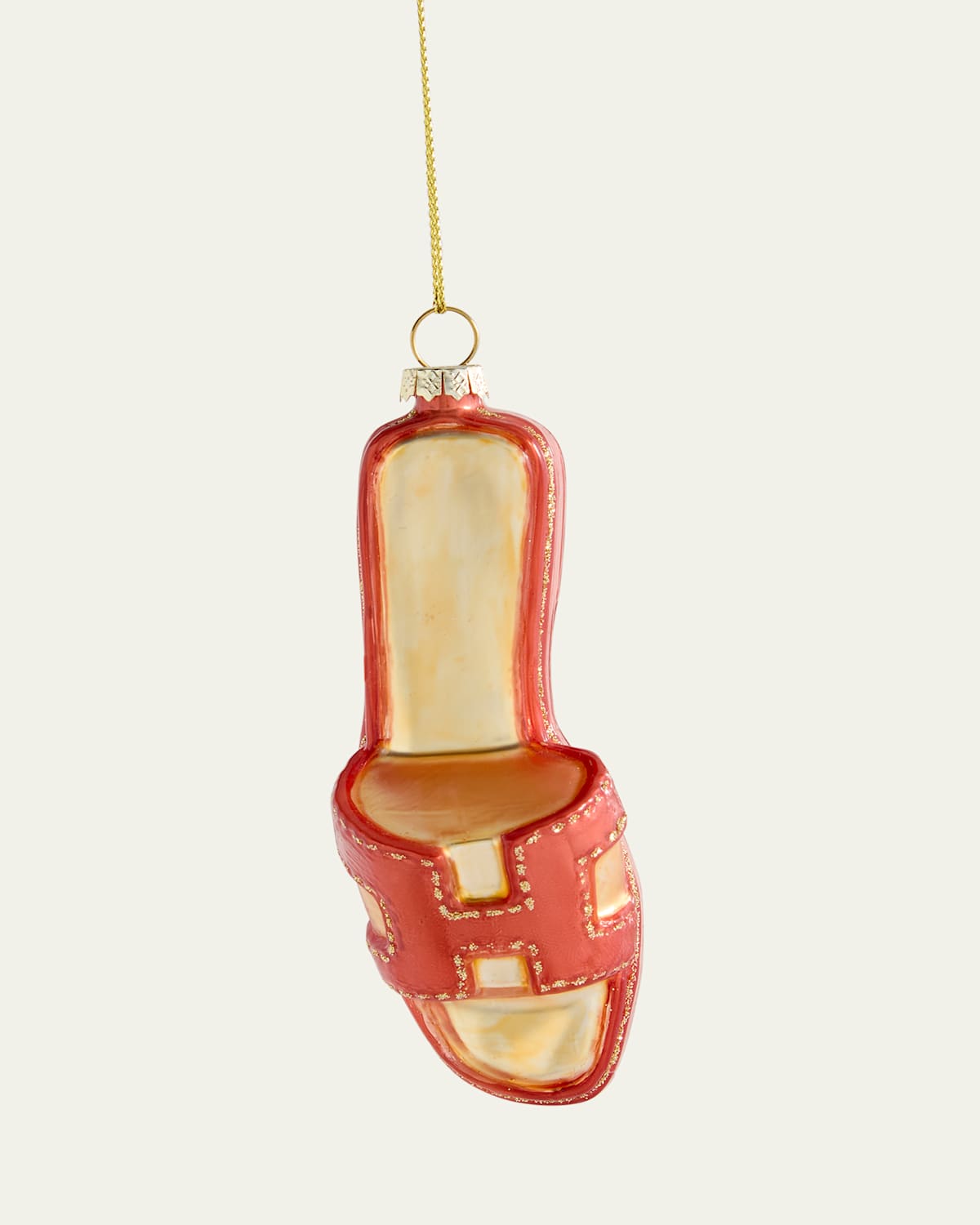 Cody Foster & Co Luxury Sandal Christmas Ornament In Brown