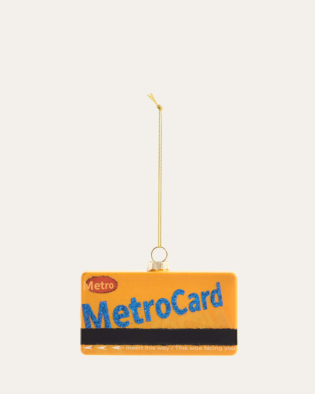 Cody Foster & Co Metro Card Christmas Ornament In Orange
