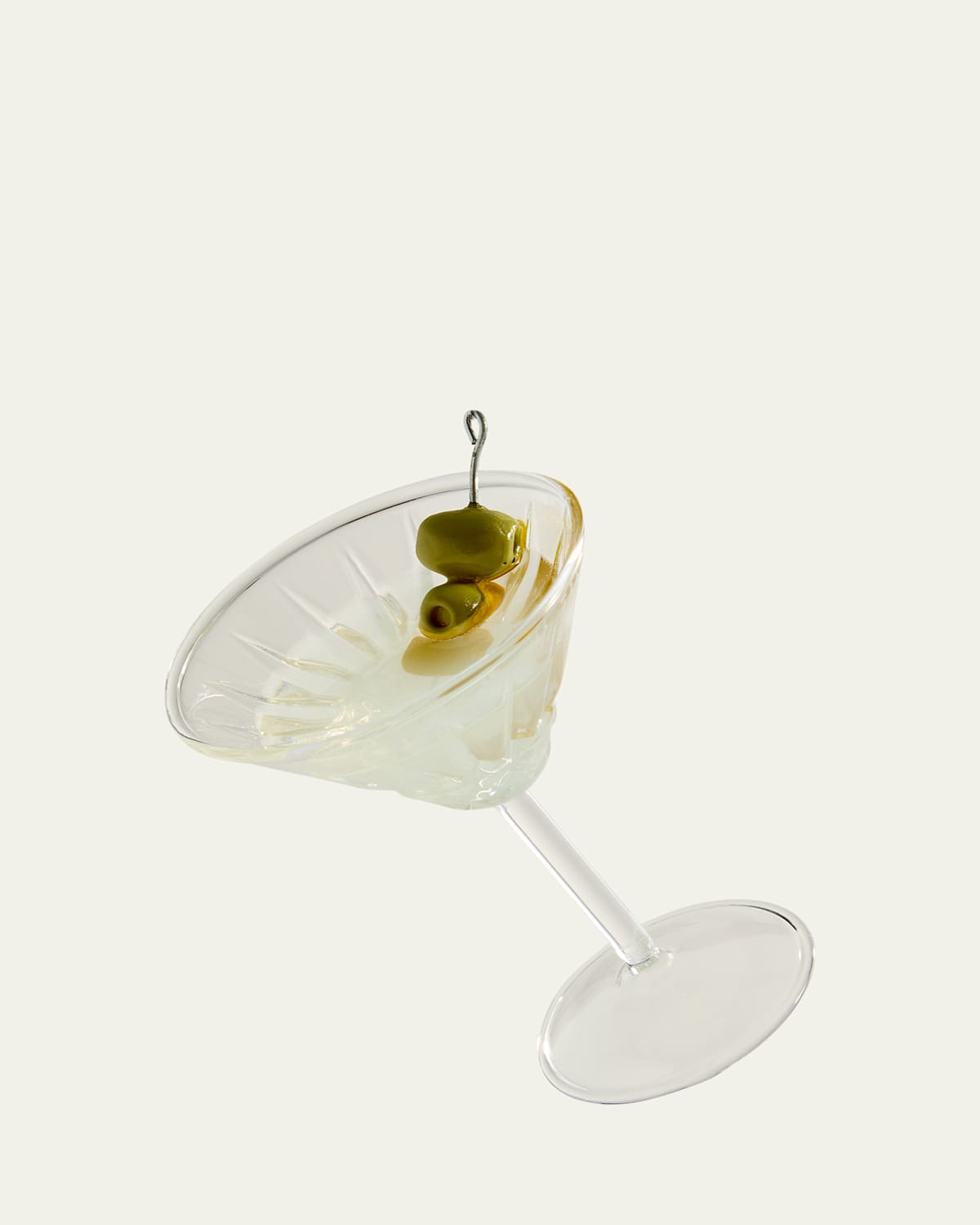 Cody Foster & Co Classic Martini Ornament In Transparent