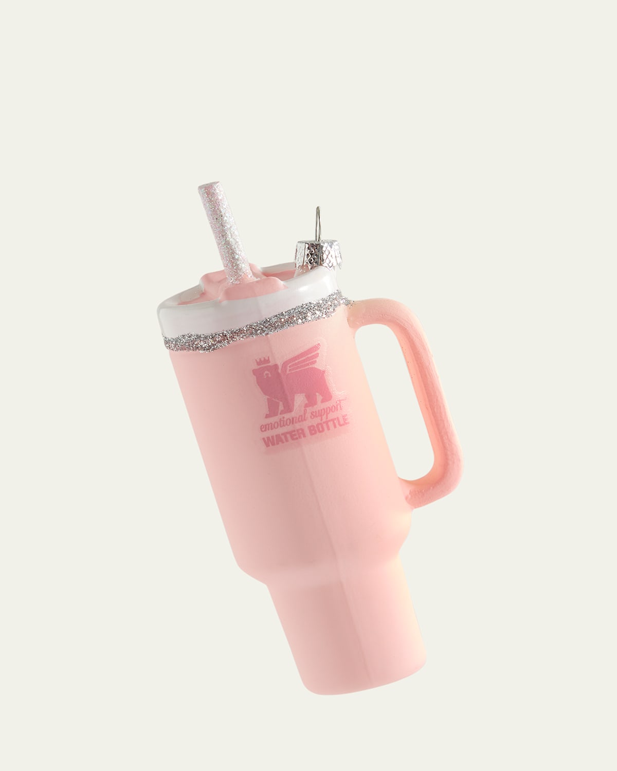 Cody Foster & Co Beverage Tumbler Pink Christmas Ornament