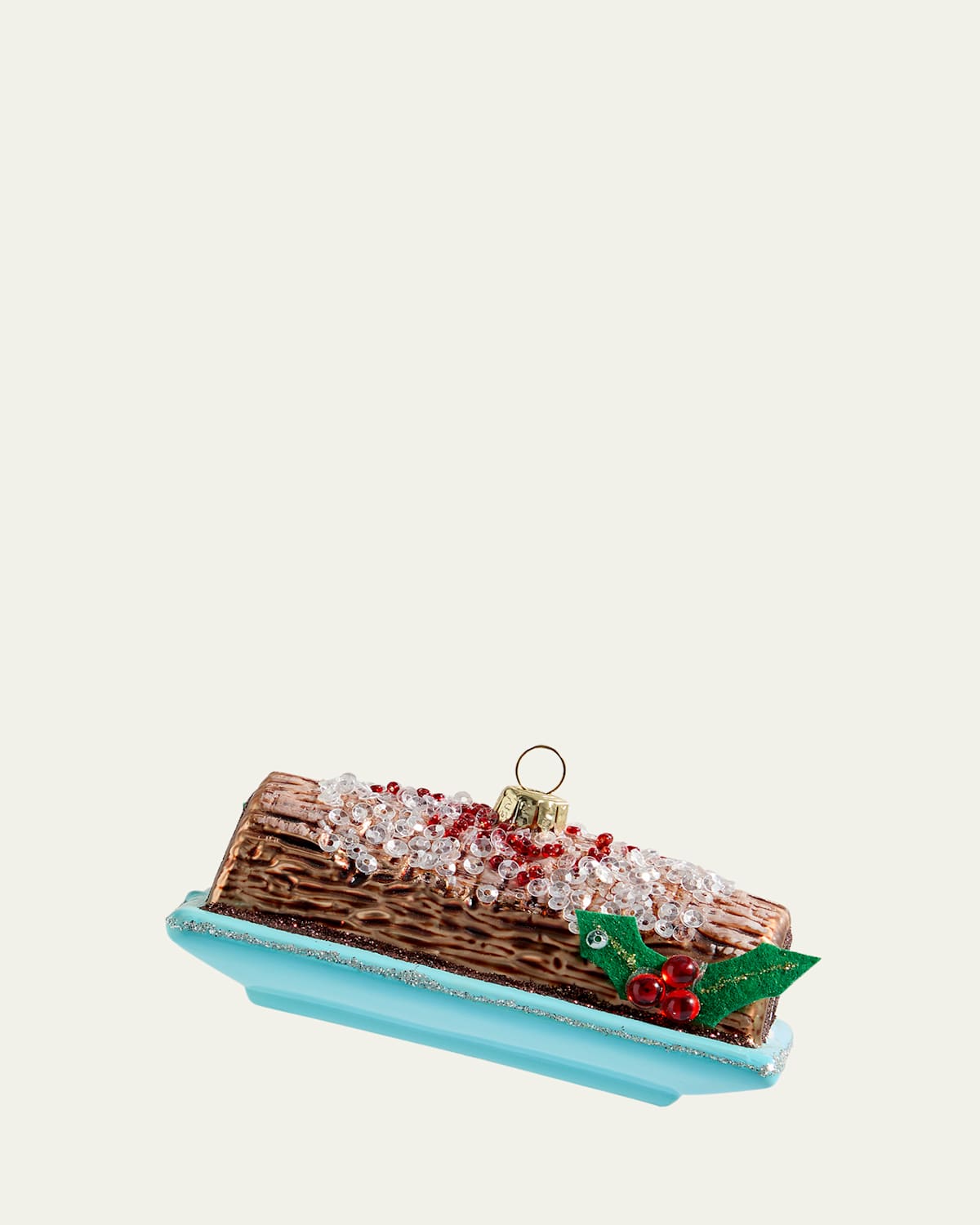 Cody Foster & Co Buche De Noel Ornament In Multi