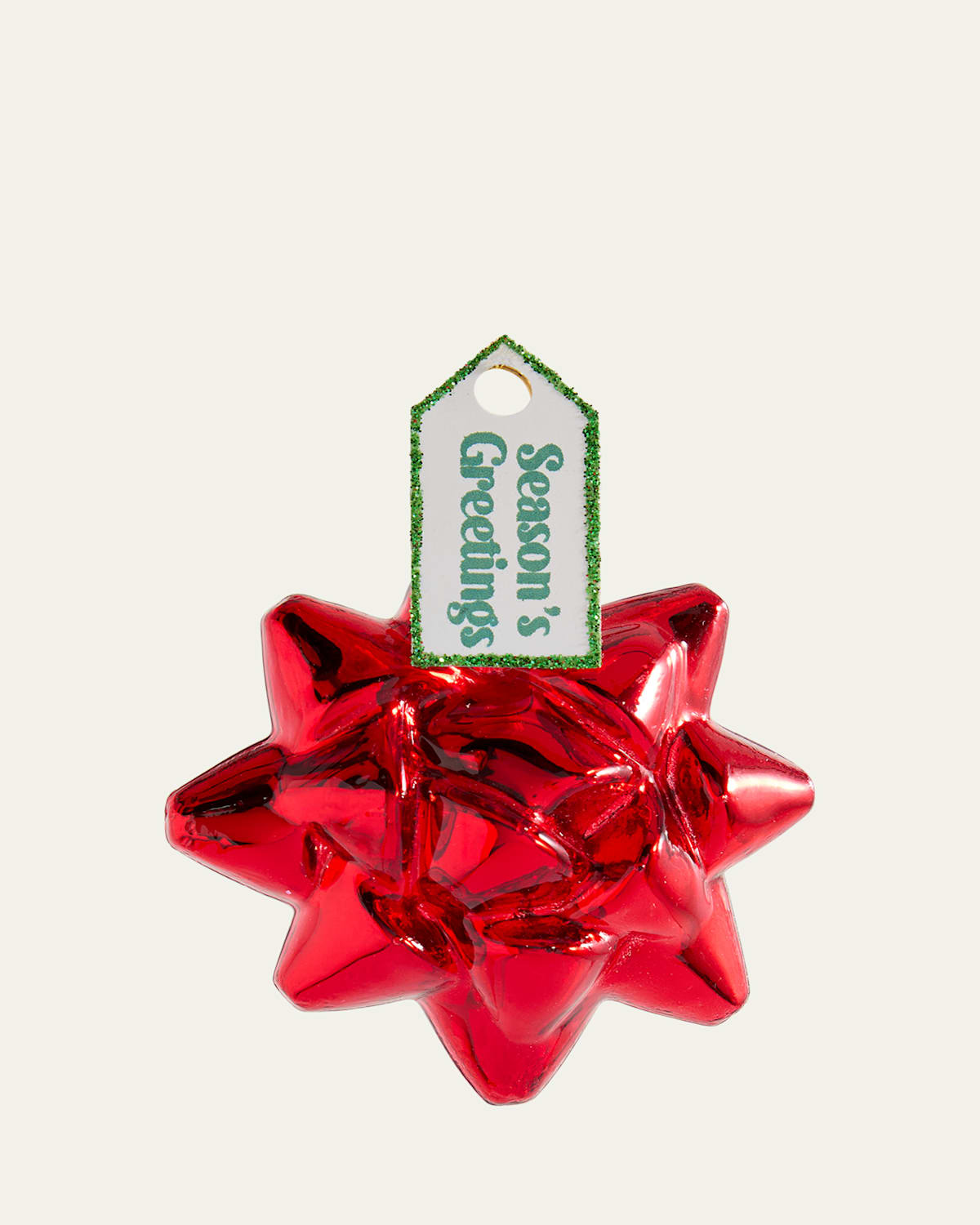 Cody Foster & Co Vintage Bow Christmas Ornament In Red
