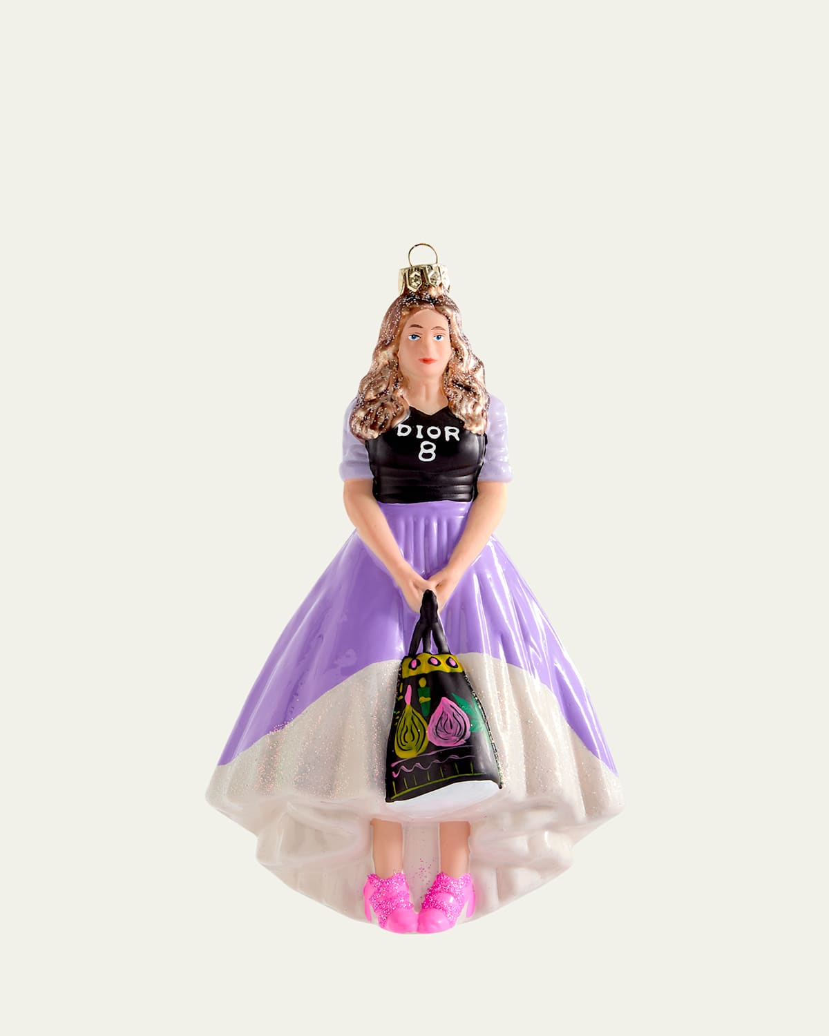 Cody Foster & Co Carrie Bradshaw Christmas Ornament In Purple