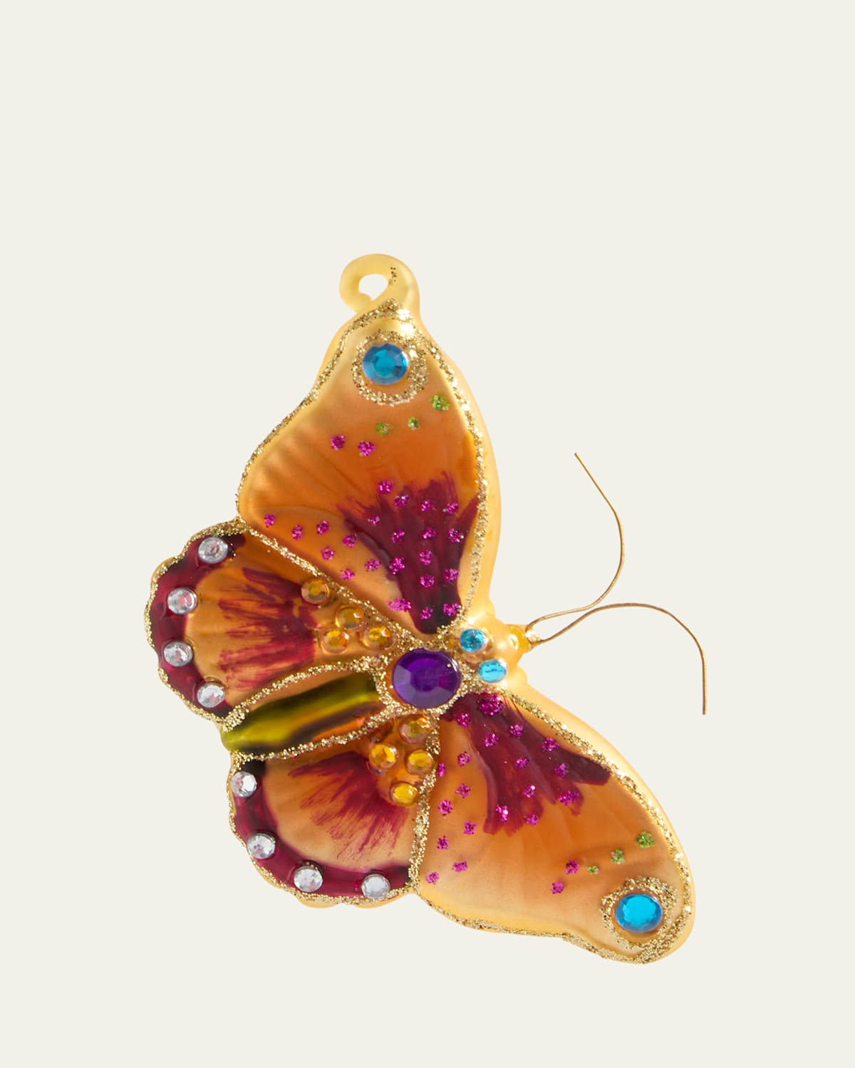Cody Foster & Co Enchanted Papillion Butterfly Ornament In Multi