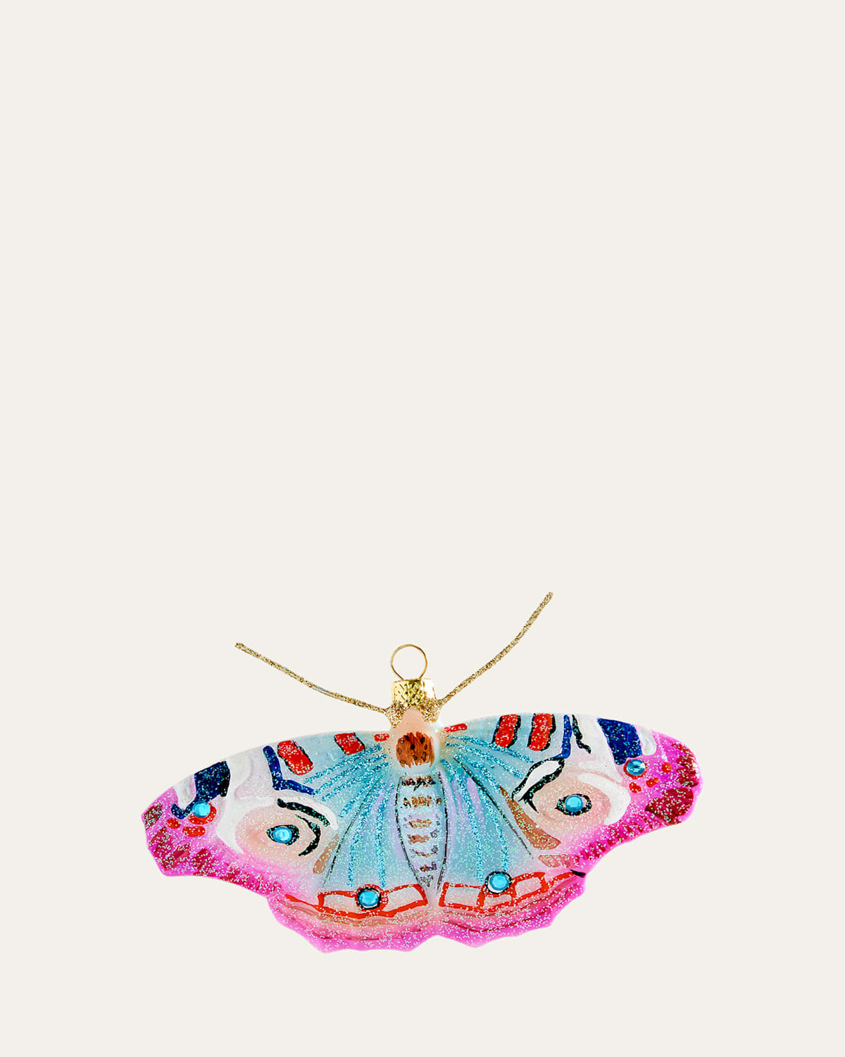 Cody Foster & Co Gossamer Moth Ornament In Multi