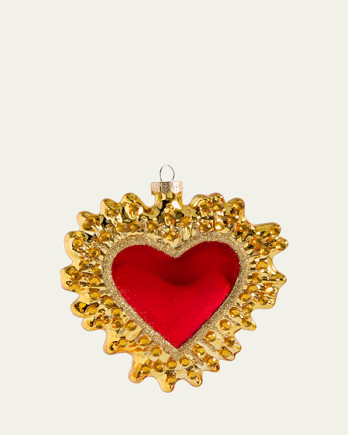 Cody Foster & Co Milagro Heart Ornament In Gold